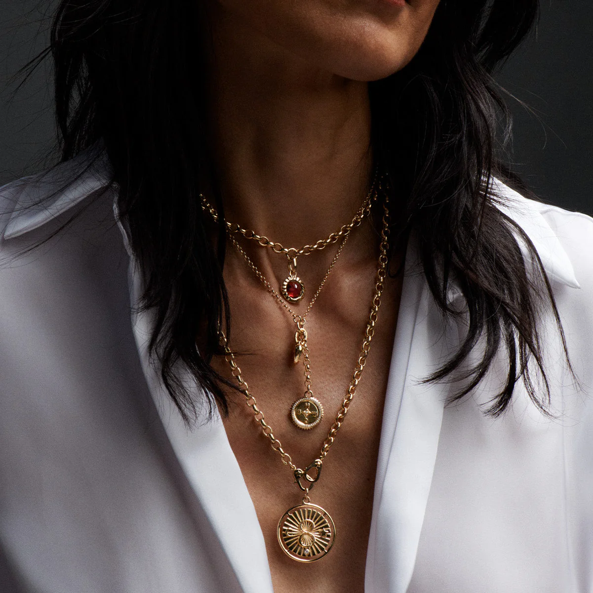 Belcher | Heavy Belcher Chain with Sister Hooks 36" | Yellow Gold - Image 3
