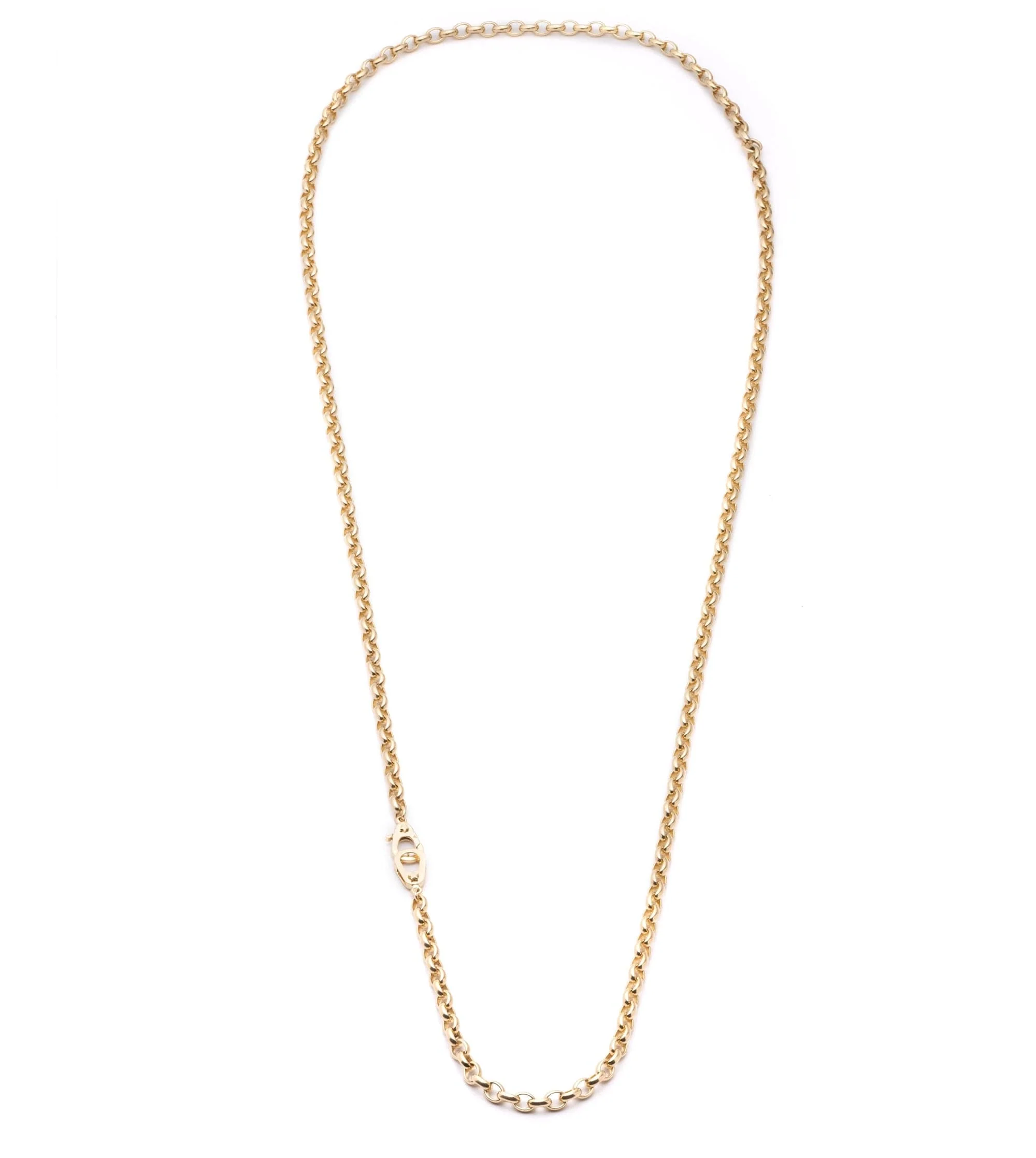 Belcher | Heavy Belcher Chain with Sister Hooks 36" | Yellow Gold - Image 4