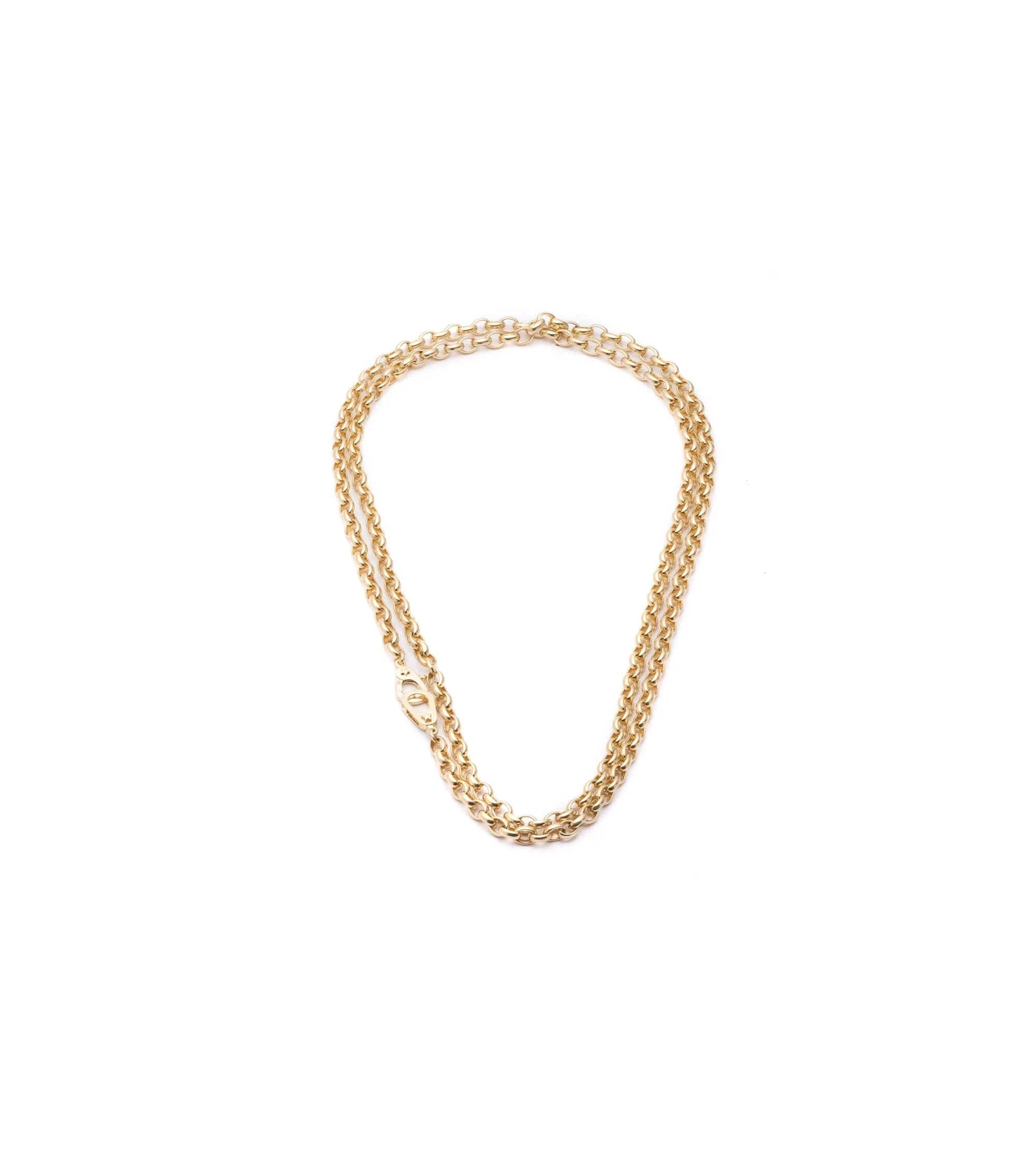 Belcher | Heavy Belcher Chain with Sister Hooks 36" | Yellow Gold - Image 5