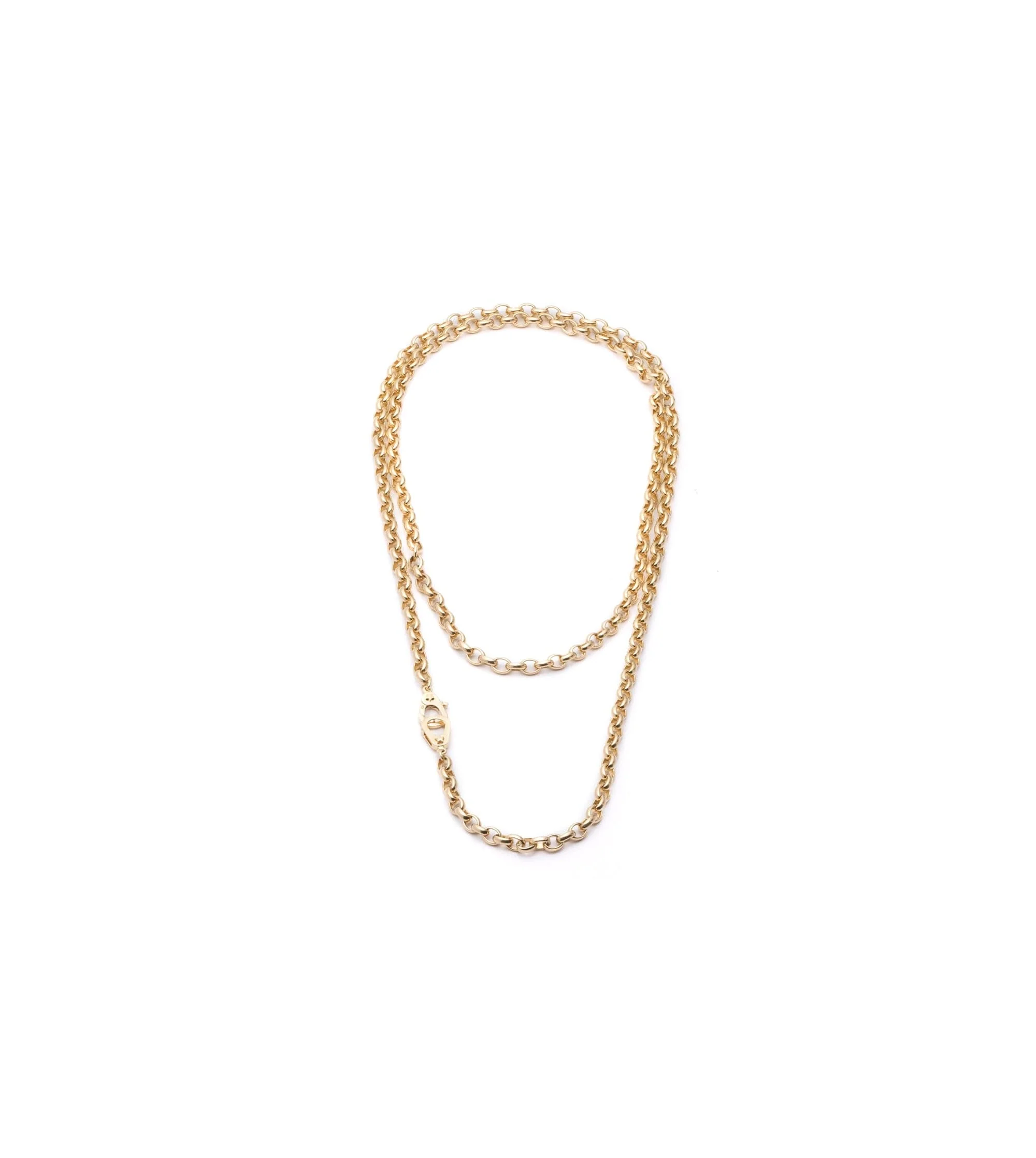 Belcher | Heavy Belcher Chain with Sister Hooks 36" | Yellow Gold - Image 6