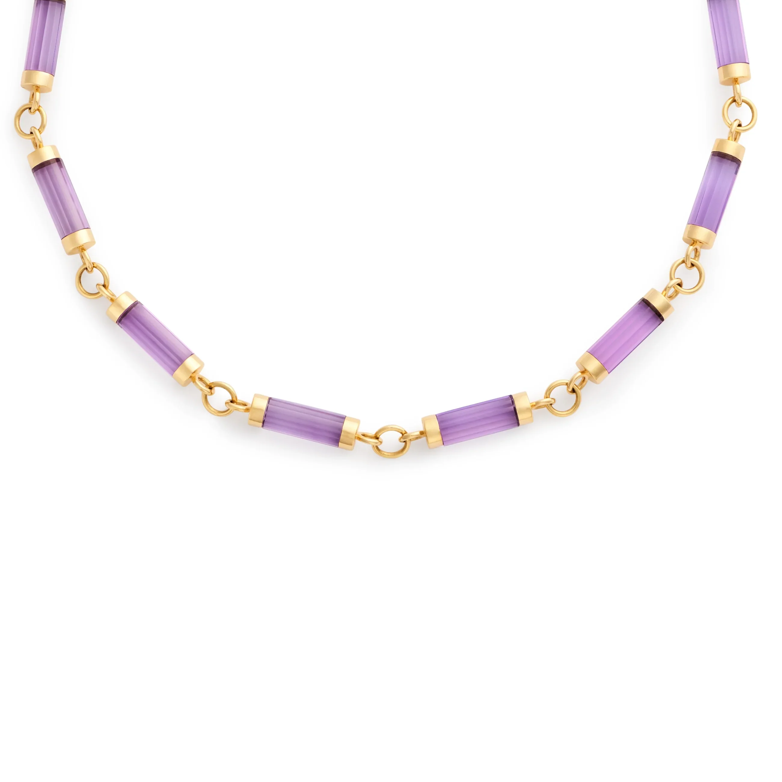 Element | Oversized Element Chain | Amethyst, Yellow Gold