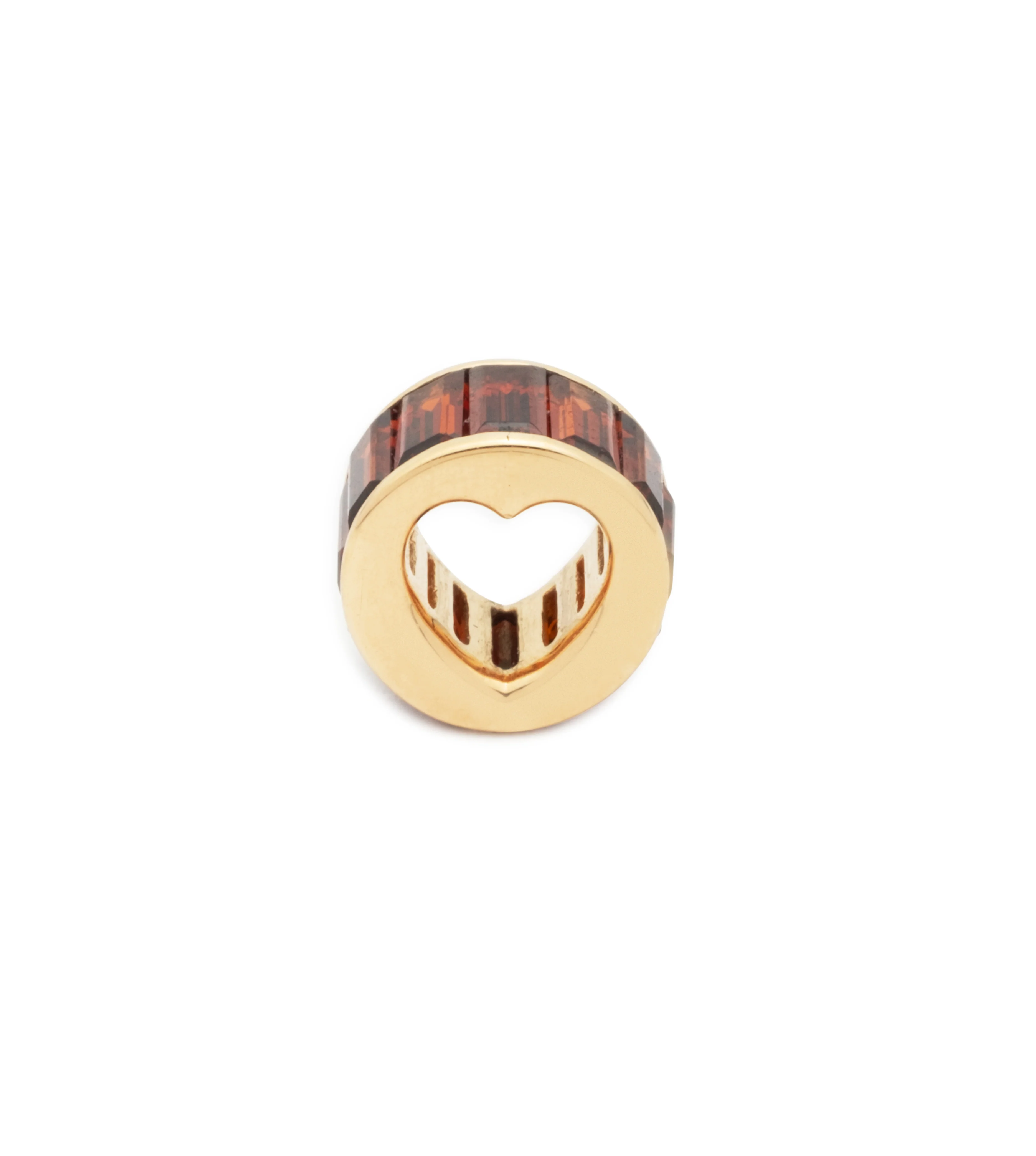 True Love | Baguette Heart Beat | Garnet, Yellow Gold - Image 3