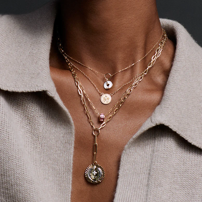 True Love | Baguette Heart Beat | Pink Tourmaline, Yellow Gold - Image 2