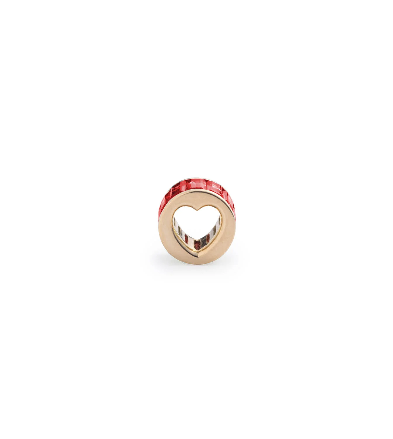 True Love | Baguette Heart Beat | Ruby, Yellow Gold - Image 3
