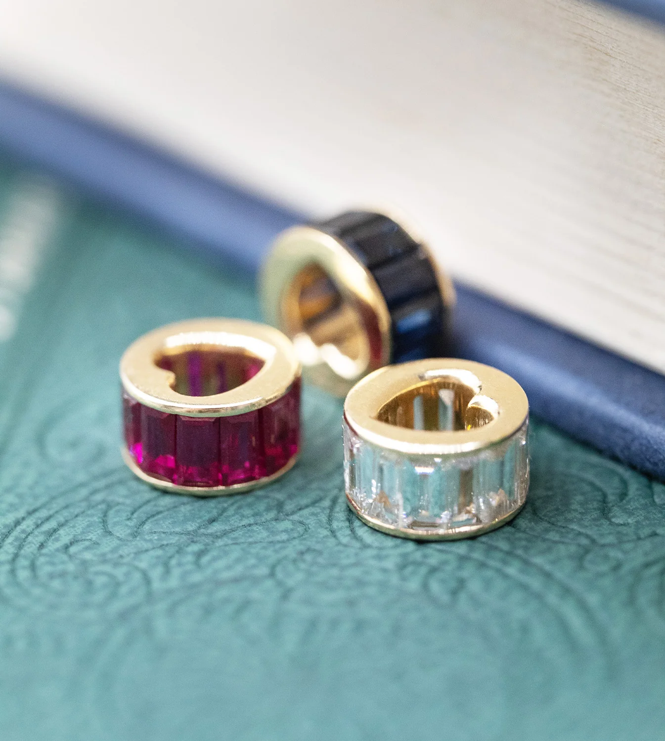 True Love | Baguette Heart Beat | Ruby, Yellow Gold - Image 4