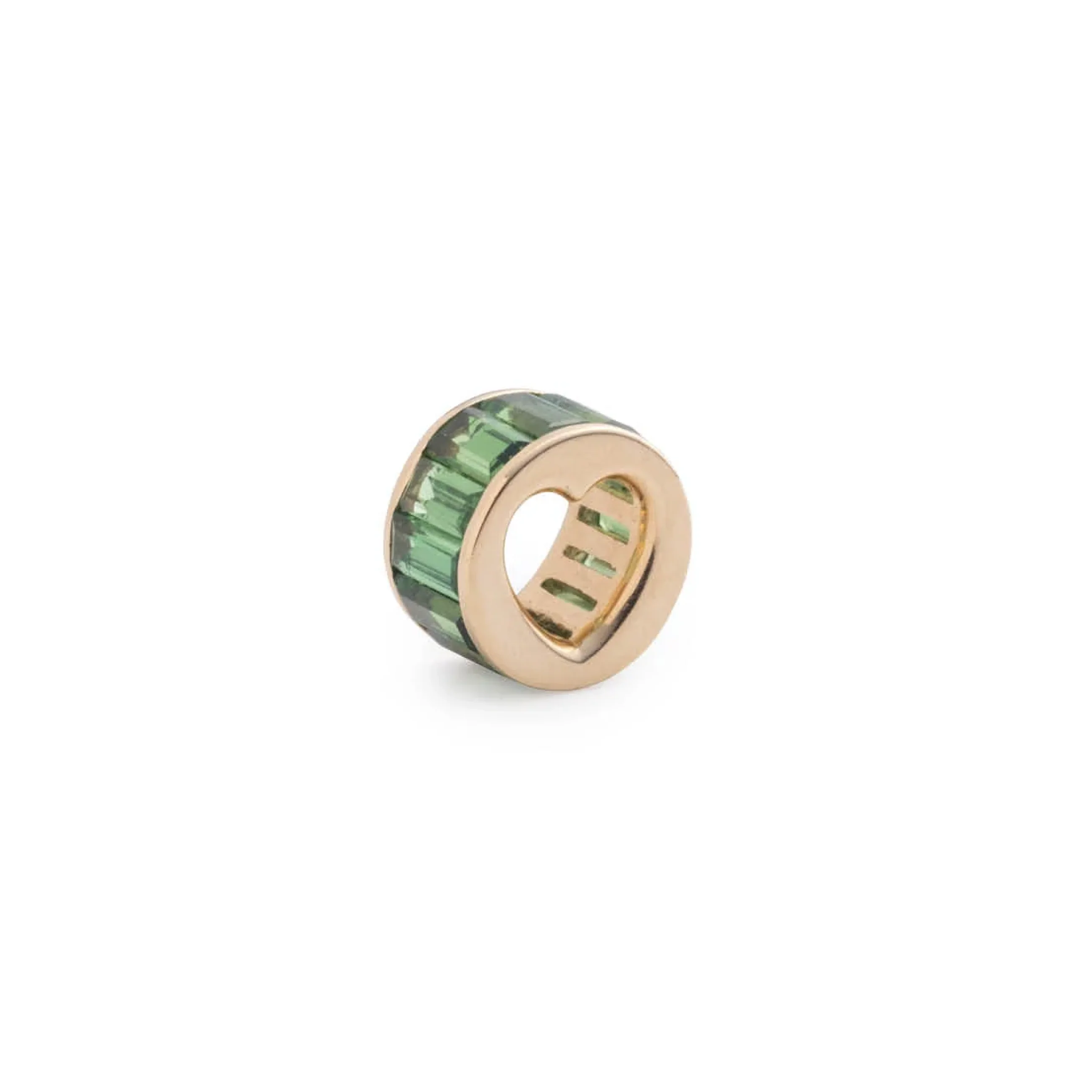 True Love | Baguette Heart Beat | Tsavorite, Yellow Gold