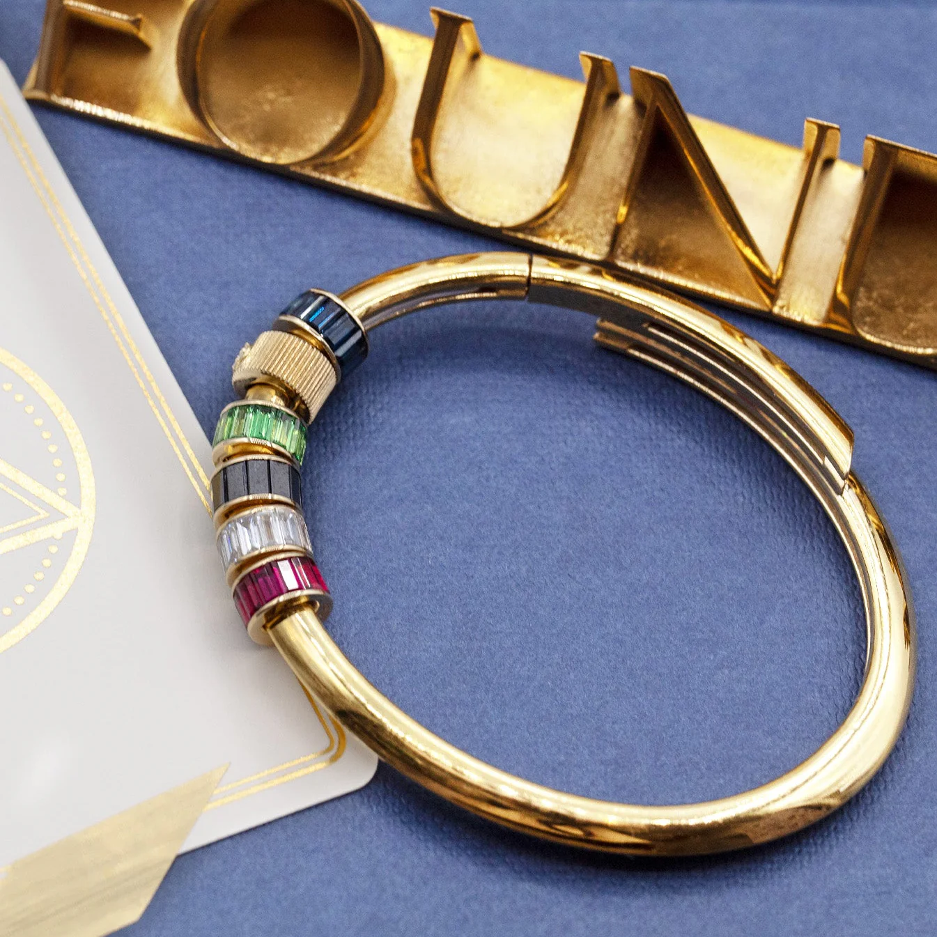 True Love | Baguette Heart Beat | Tsavorite, Yellow Gold - Image 2