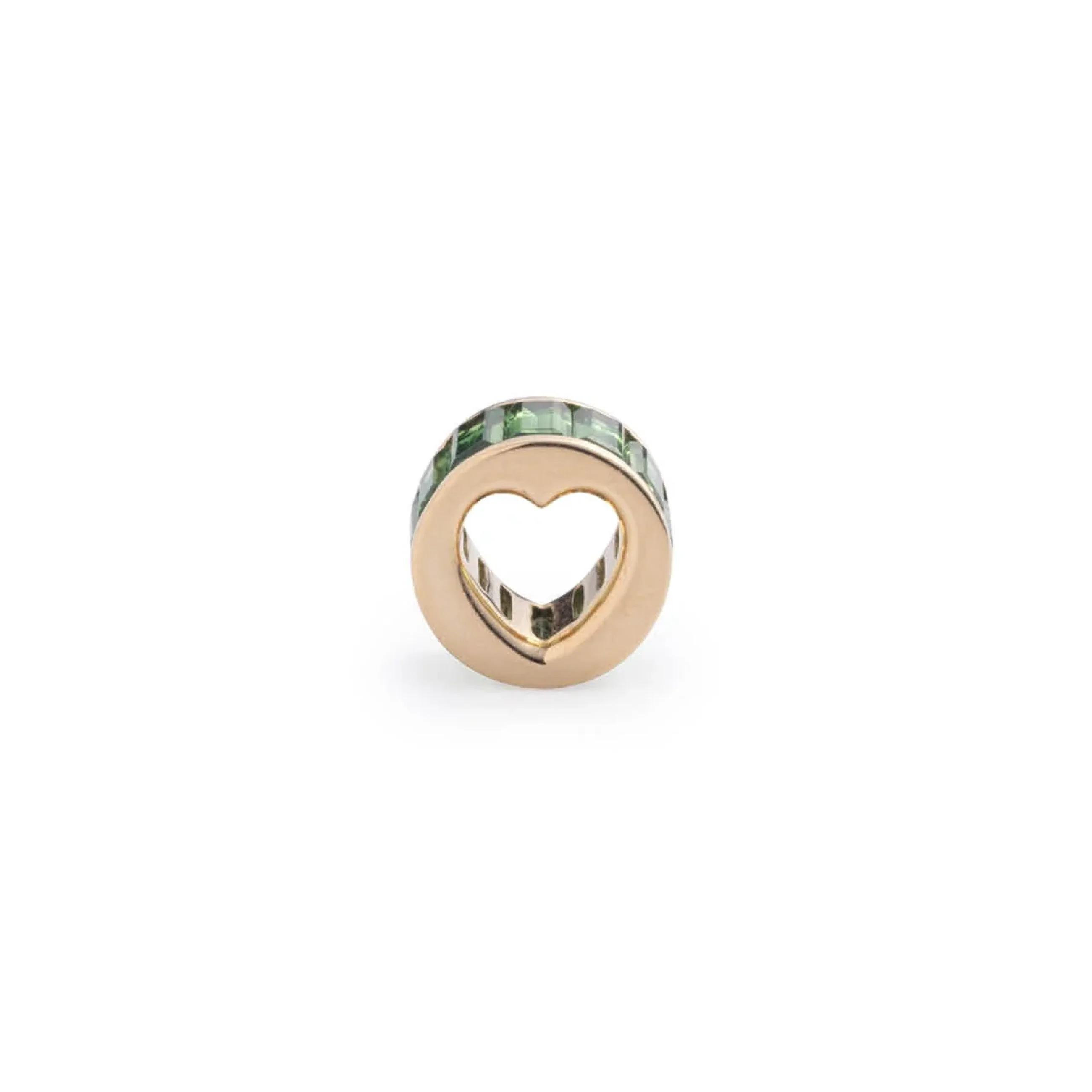 True Love | Baguette Heart Beat | Tsavorite, Yellow Gold - Image 3