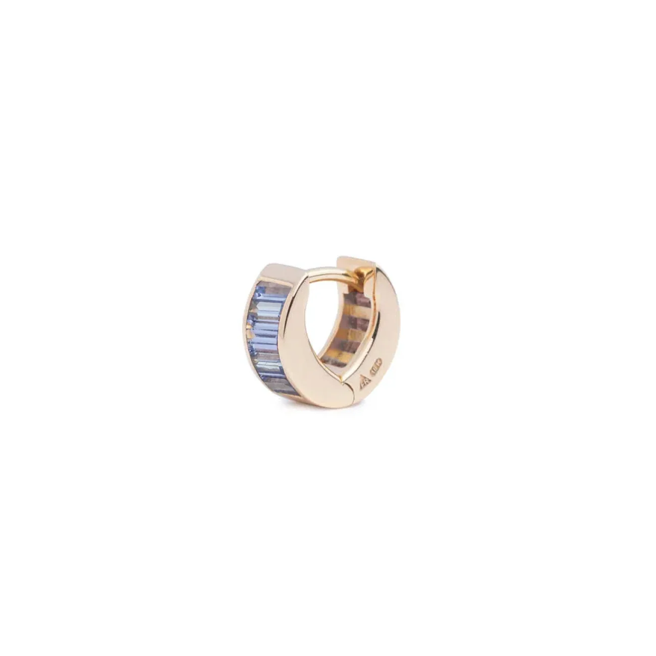 True Love | Baguette Huggie Earring | Tanzanite, Yellow Gold