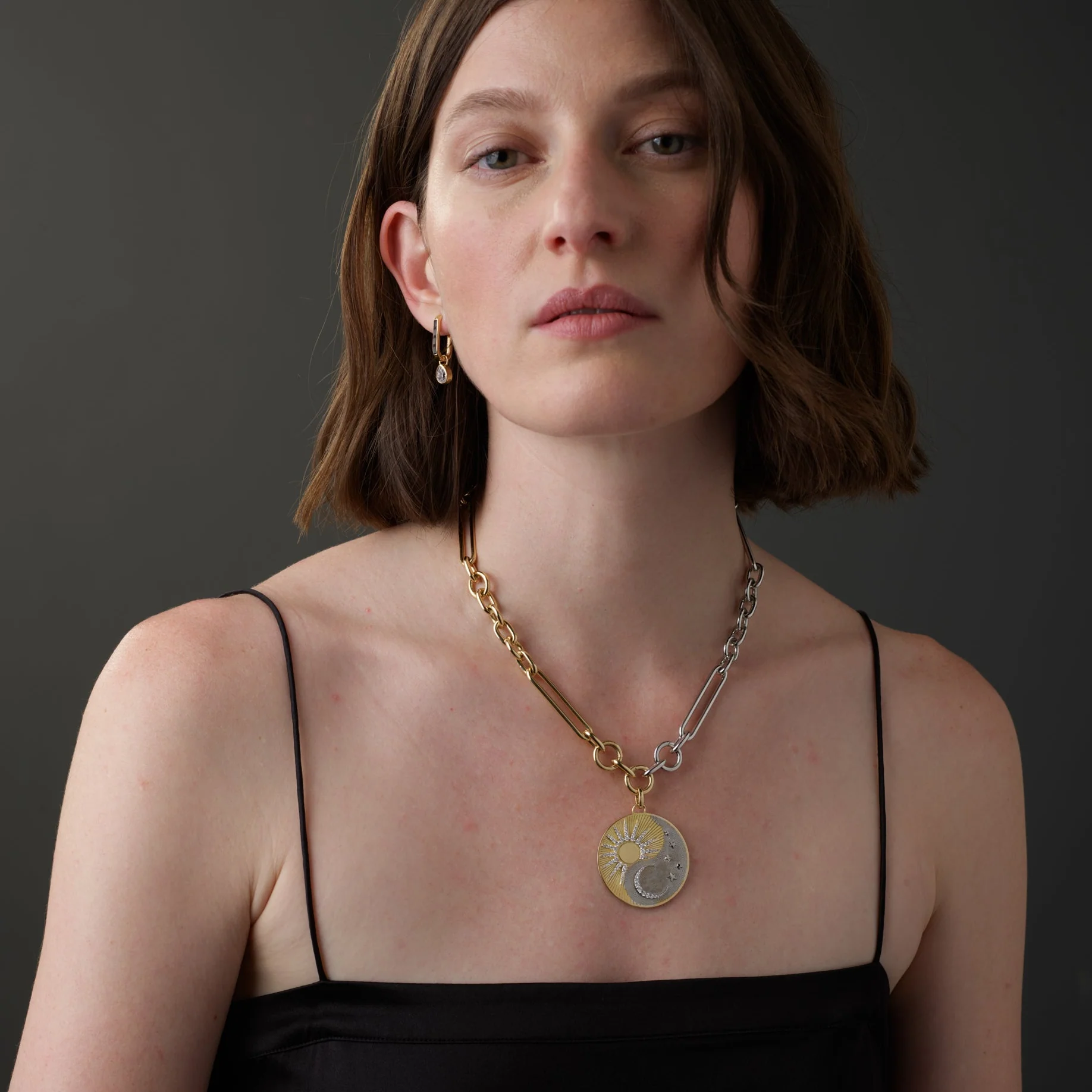 Foundation | Balance Exuberant Medallion | Diamonds, Mixed Gold - Image 3