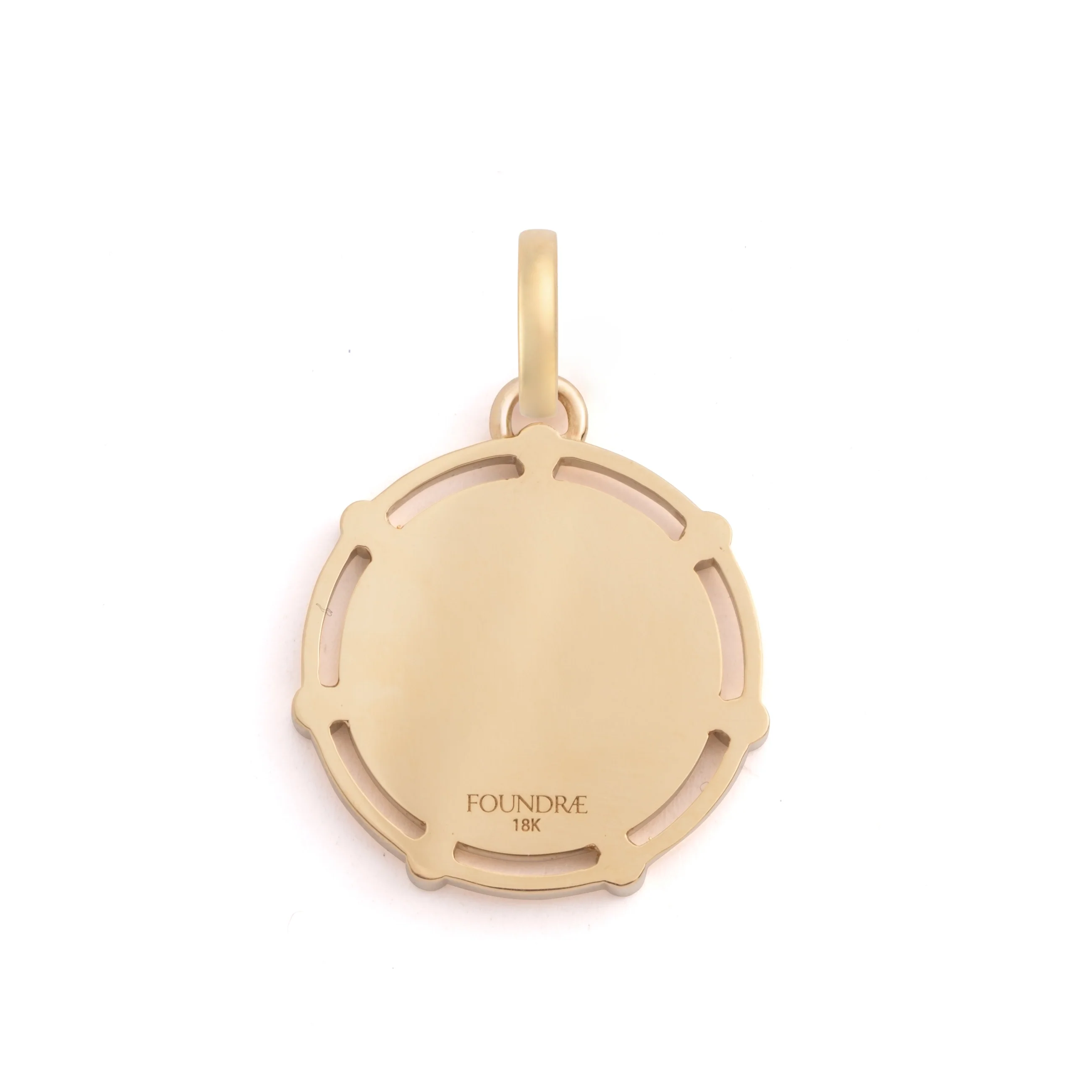 FoundRae x Every Mother Counts | Bee Medium Medallion | Diamonds, Yellow Gold - Image 5