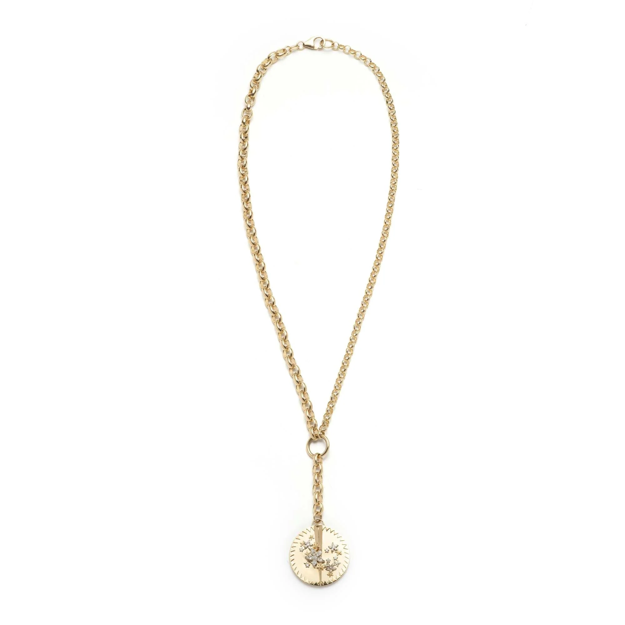Resilience | Blossoms Heavy Mixed Belcher Extension Necklace | Diamonds, Mixed Gold - Image 3