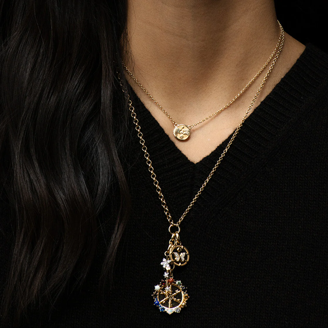 Resilience | Blossoms Thorn Small Pendant | Mixed Gold - Image 2