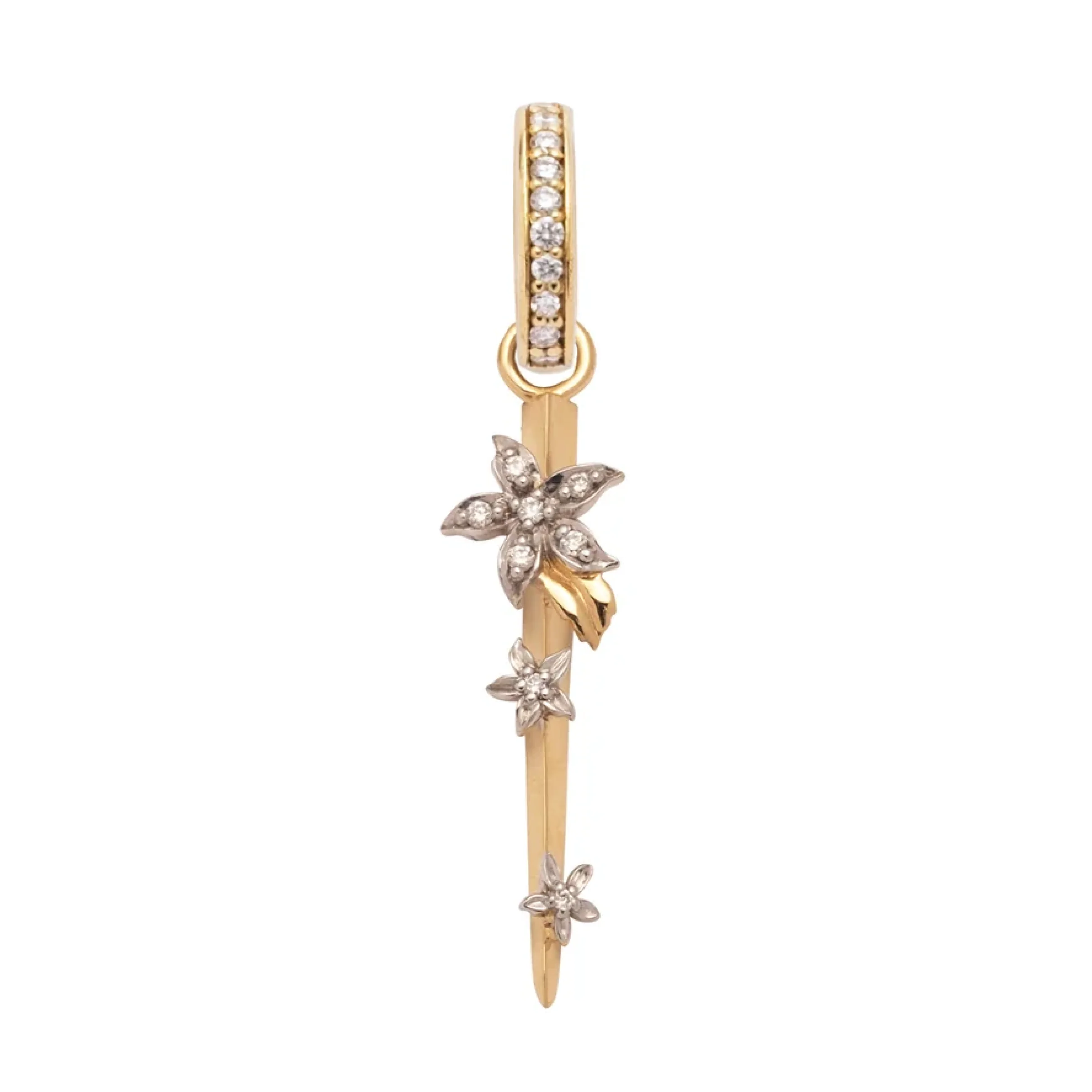 Resilience | Blossoms Thorn Small Pendant | Mixed Gold - Image 3