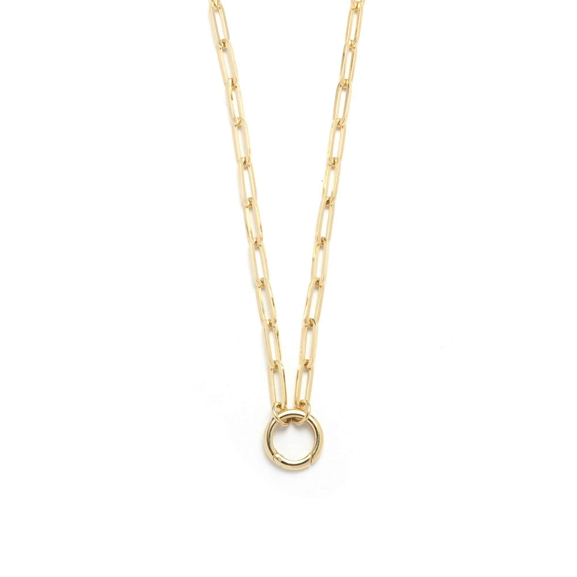 Clip | Medium Clip Open Chain with Annex Link | Yellow Gold
