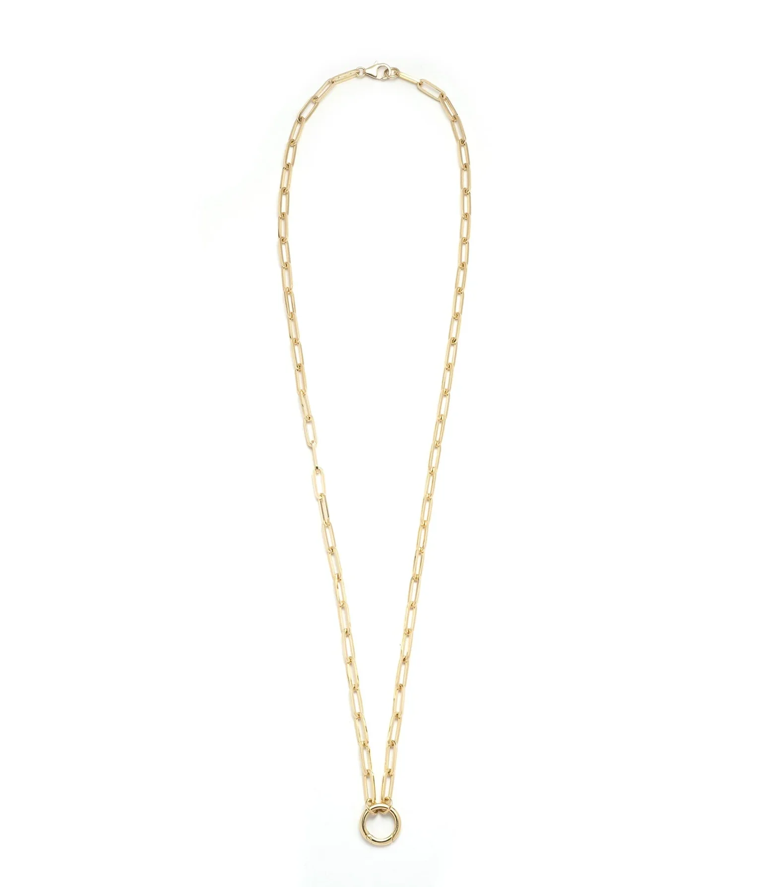 Clip | Medium Clip Open Chain with Annex Link | Yellow Gold - Image 3