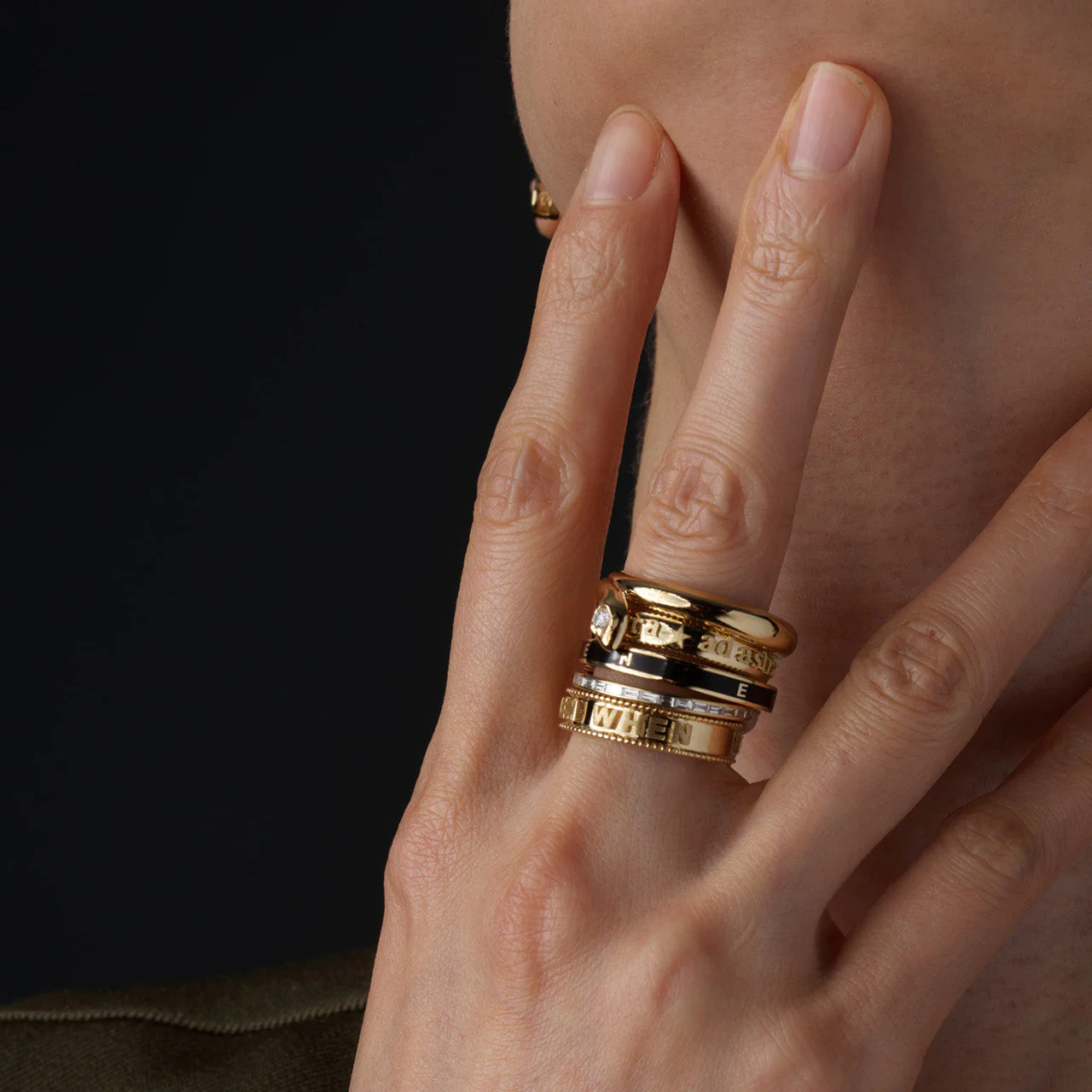 True Love | Thin Eternity Band | Diamonds, Yellow Gold - Image 3