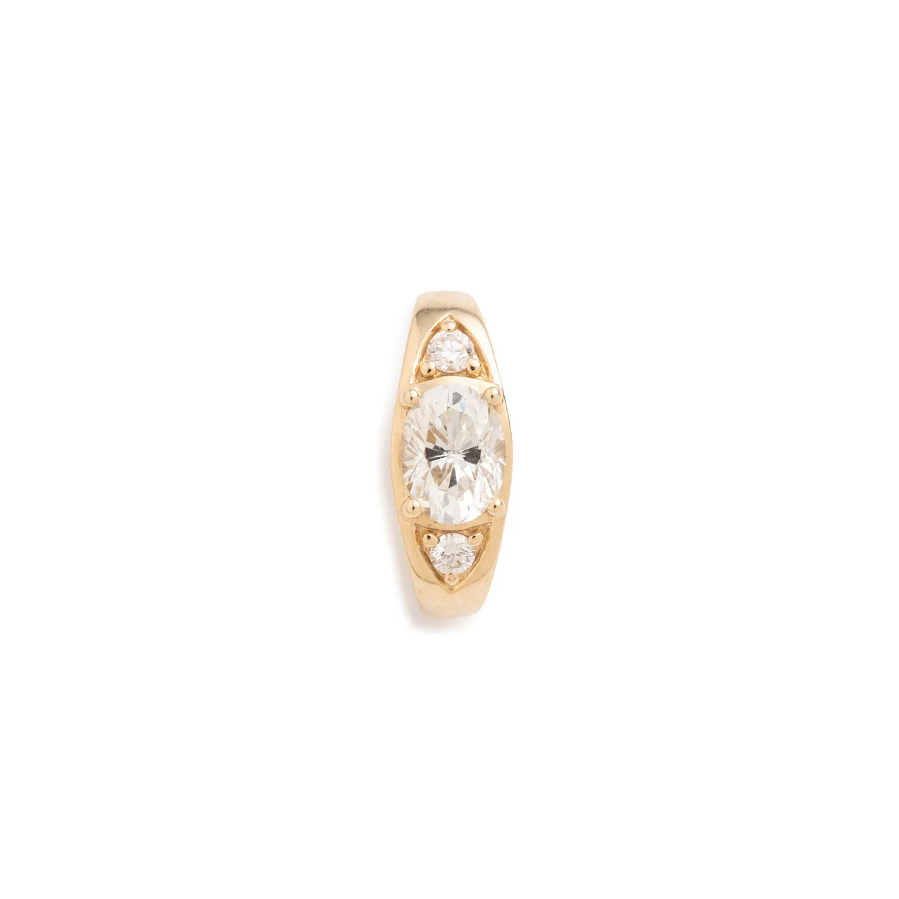 Necklace Connector | Prong-Set Diamond Annex Link | Diamonds, Yellow Gold