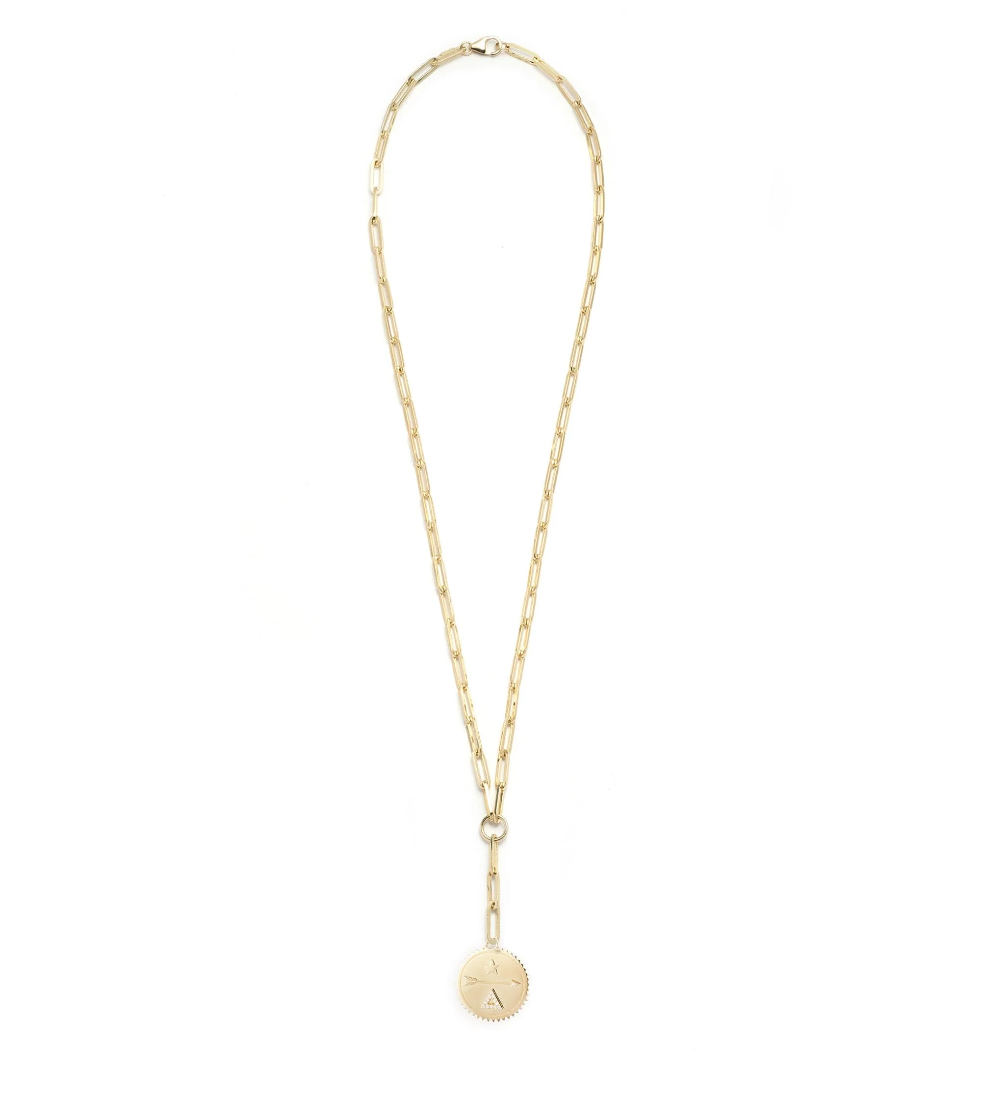 Dream | Medium Clip Extension Necklace | Diamonds, Yellow Gold - Image 3
