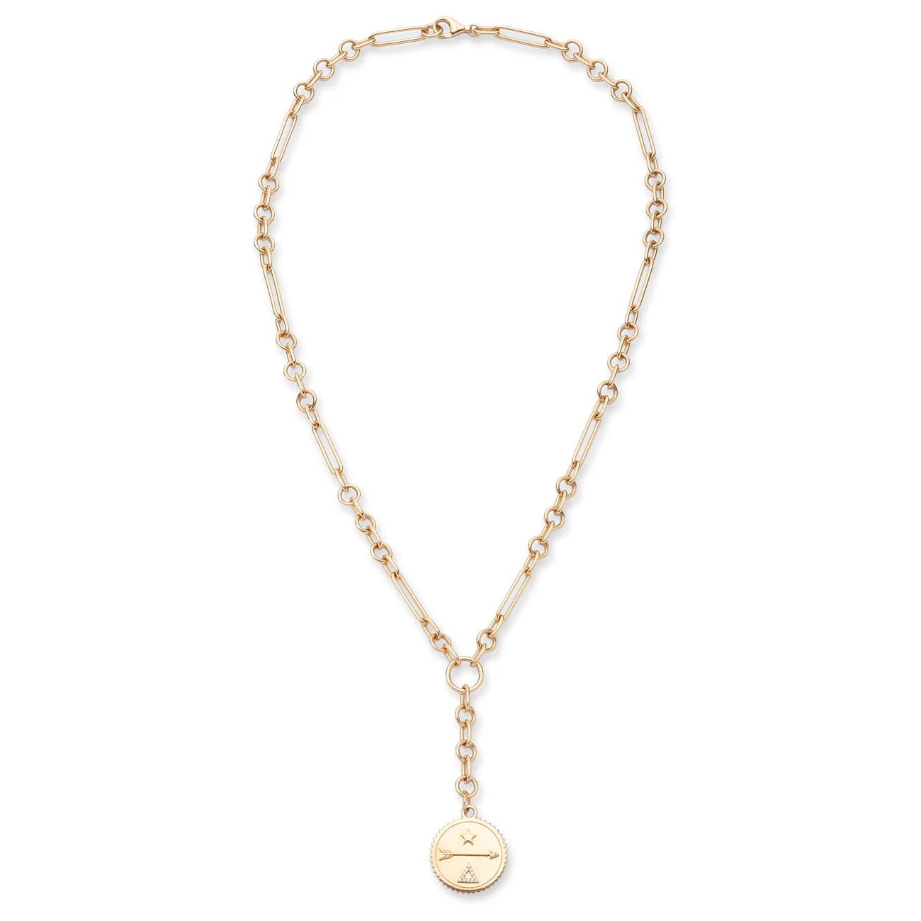 Dream | Small Mixed Clip Extension Necklace | Diamonds, Yellow Gold - Image 3