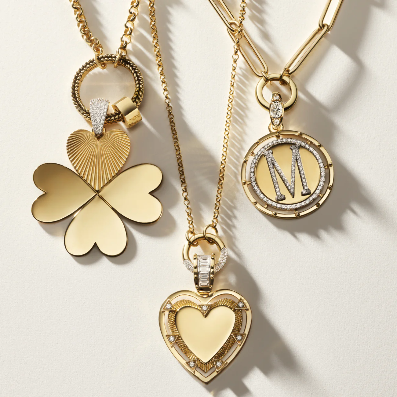 Personalized - True Love | Engravable Heart Small Belcher Open Necklace | Diamonds, Yellow Gold - Image 4