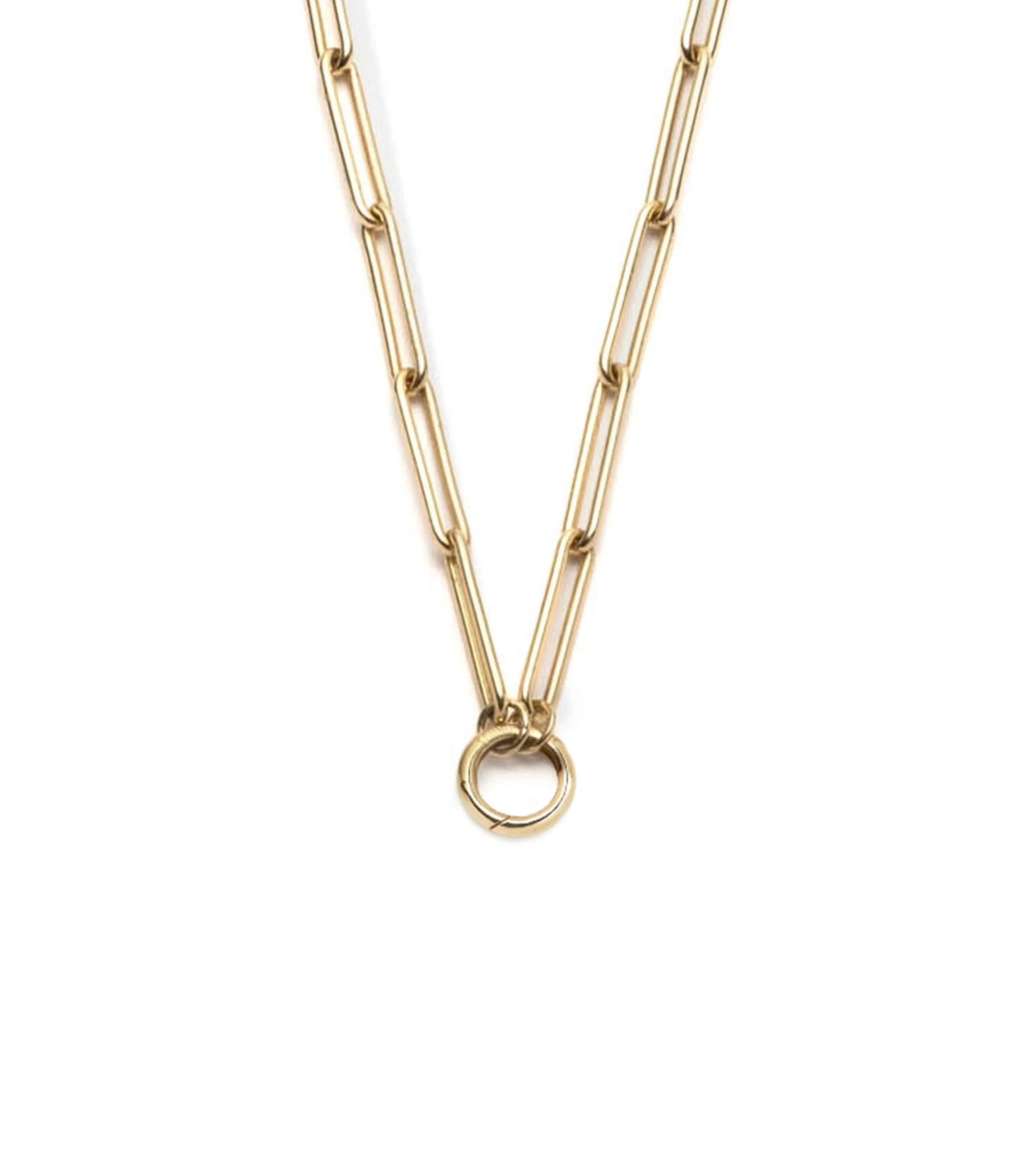 Clip | Large Clip Open Chain with Small Annex Link | Yellow Gold