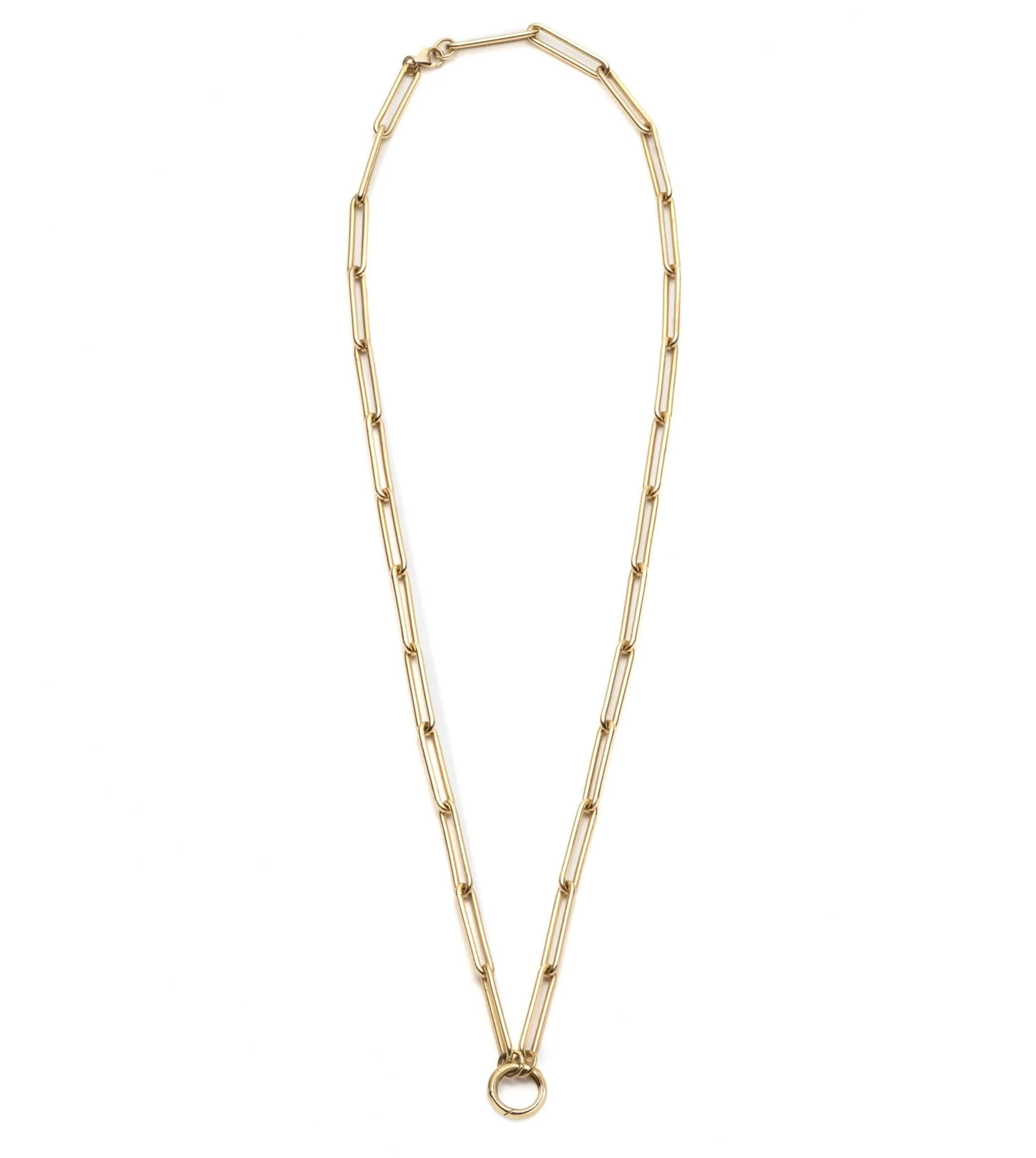 Clip | Large Clip Open Chain with Small Annex Link | Yellow Gold - Image 3