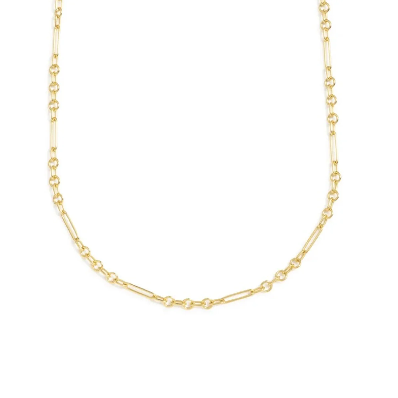 Mixed Clip | Fine Mixed Clip Chain | Yellow Gold