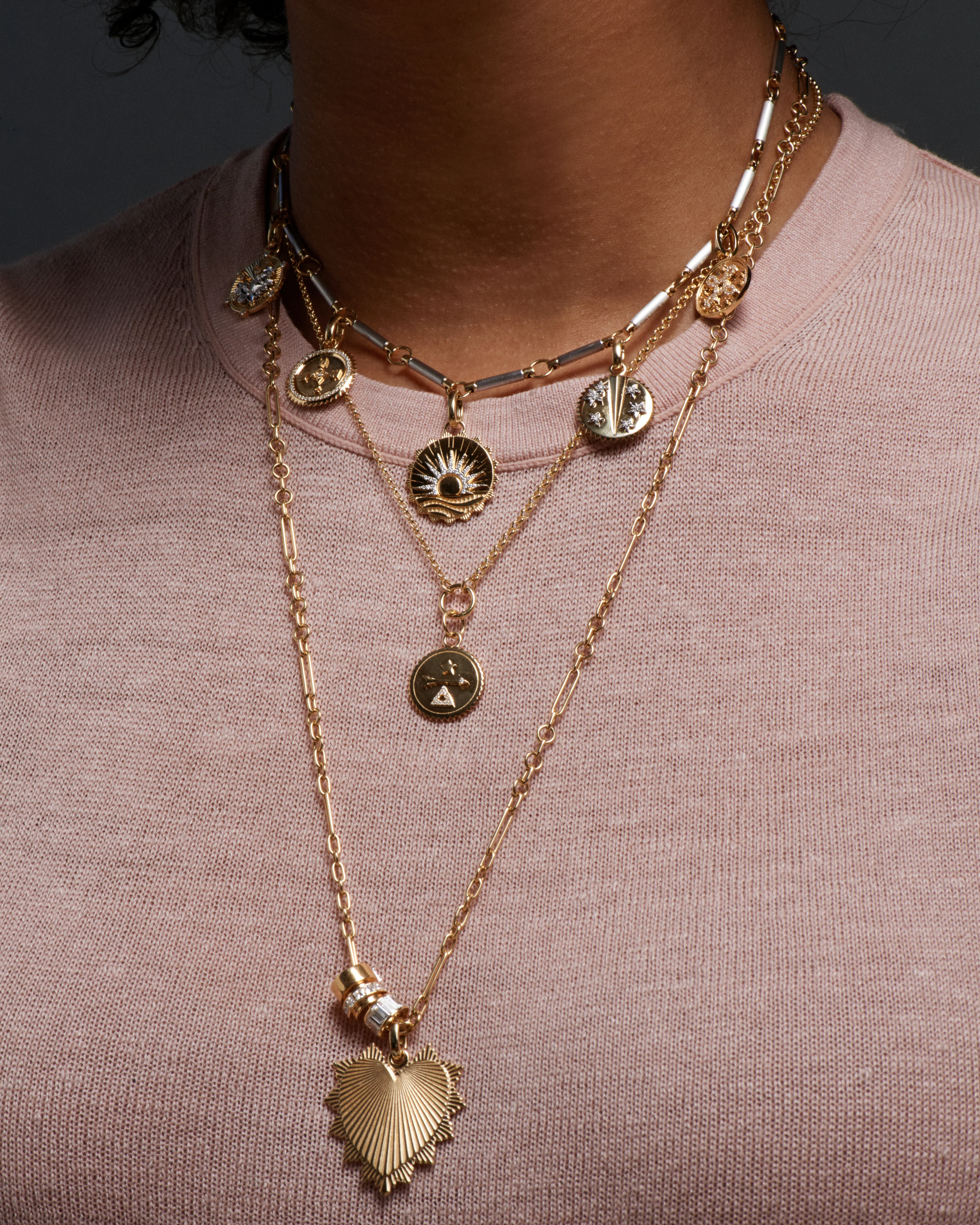 Mixed Clip | Fine Mixed Clip Chain | Yellow Gold - Image 4