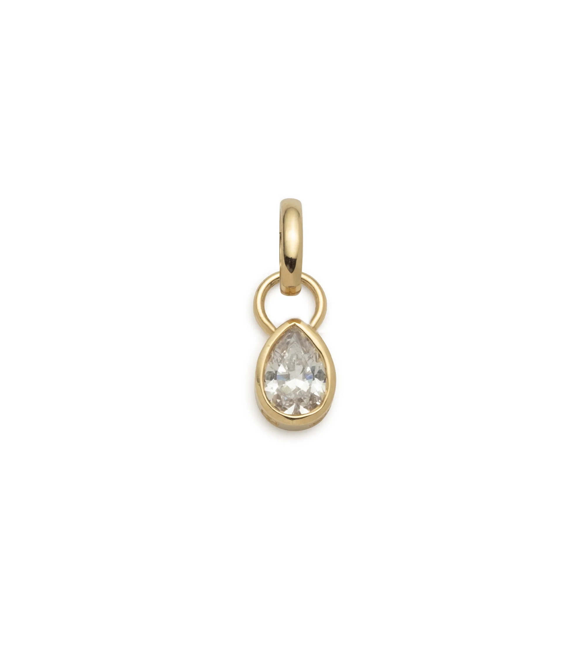 True Love | Forever & Always a Pair Pear Pendant | Diamond, Yellow Gold - Image 2