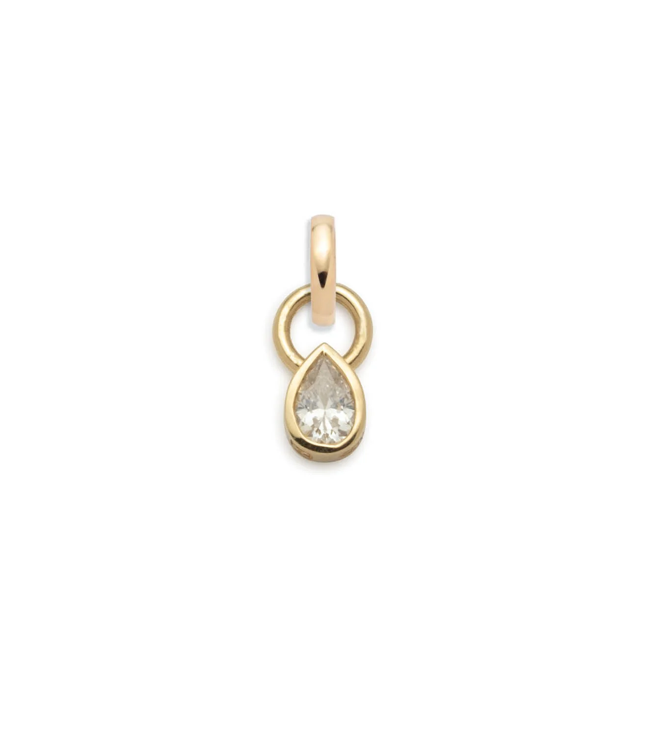 True Love | Forever & Always a Pair Pear Pendant | Diamond, Yellow Gold - Image 3