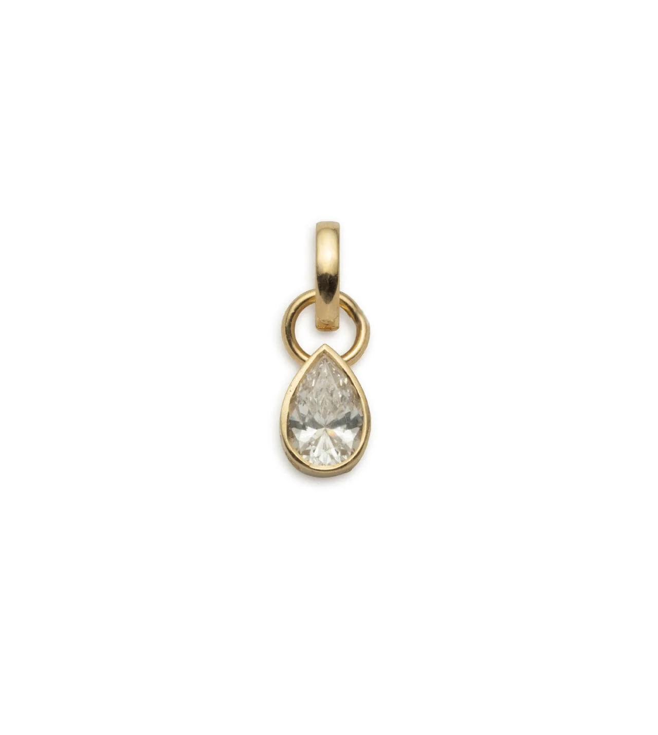 True Love | Forever & Always a Pair Pear Pendant | Diamond, Yellow Gold - Image 4