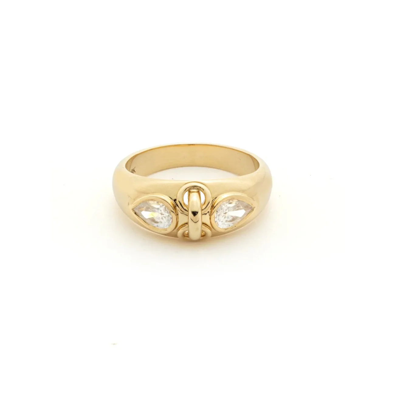 True Love | Forever & Always a Pair Gemstone Ring | Diamonds, Yellow Gold