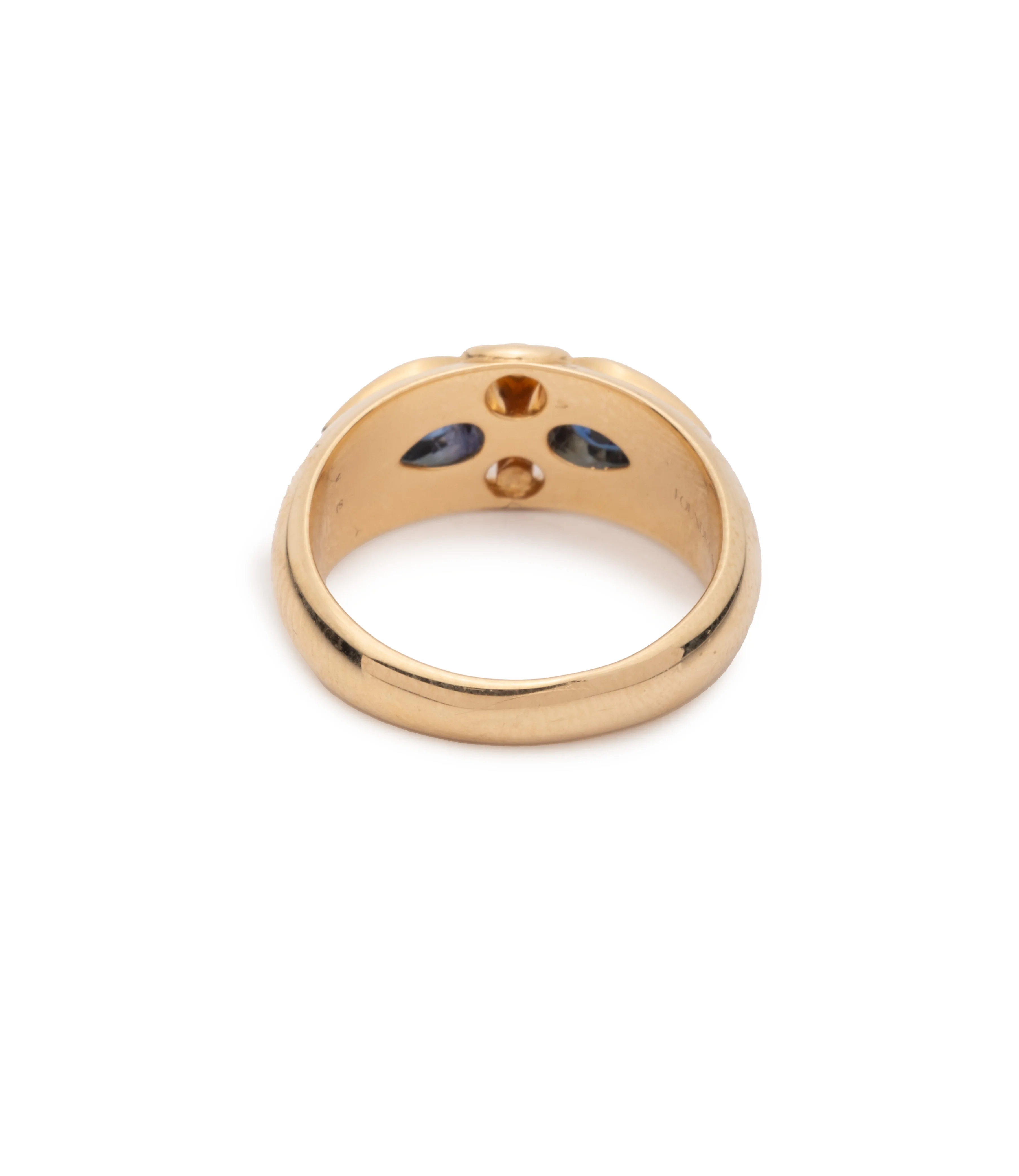 True Love | Forever & Always a Pair Gemstone Ring | Blue Sapphire, Yellow Gold - Image 7
