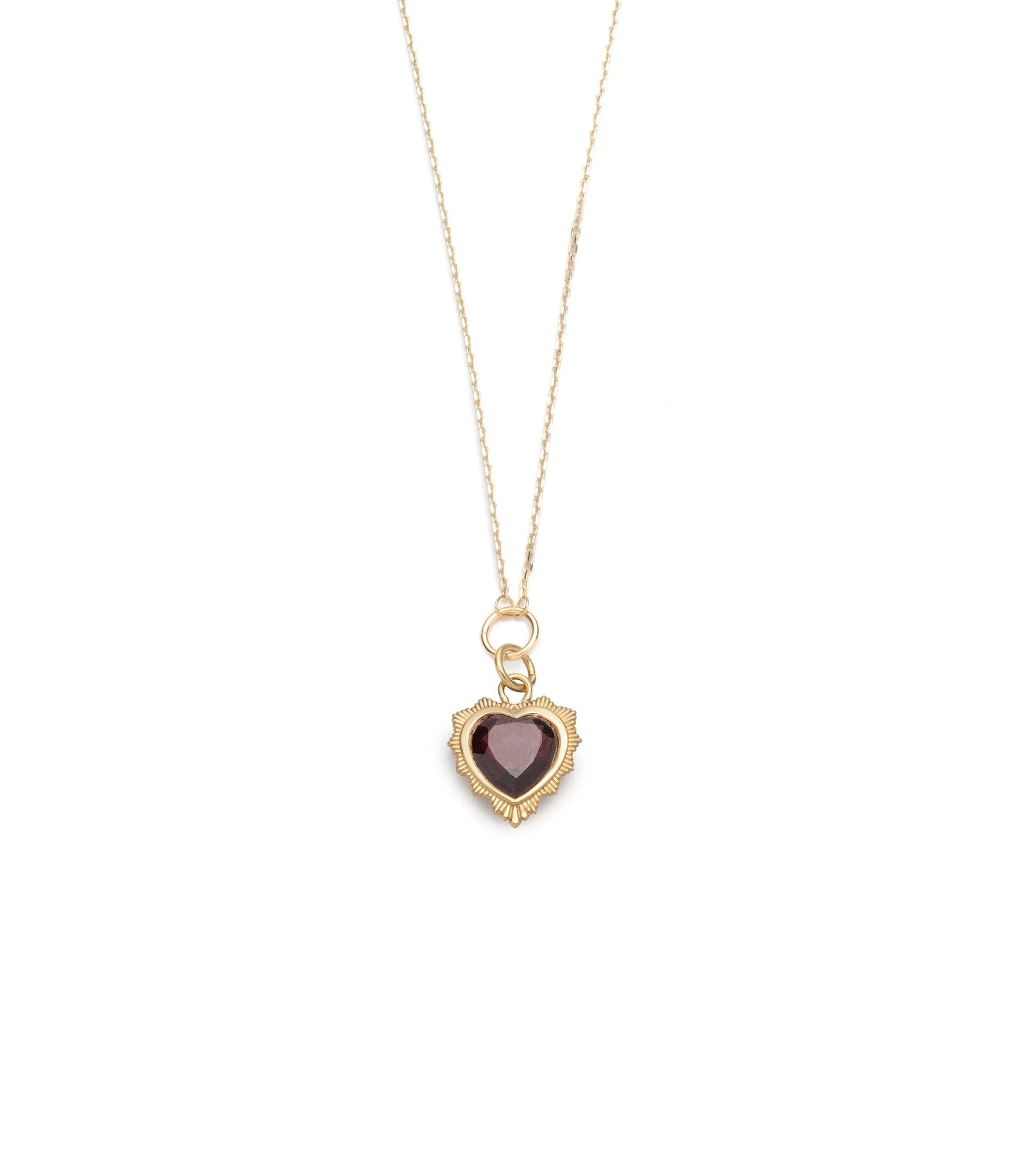 True Love | Gemstone Heart Thread Necklace | Gemstone, Yellow Gold - Image 5
