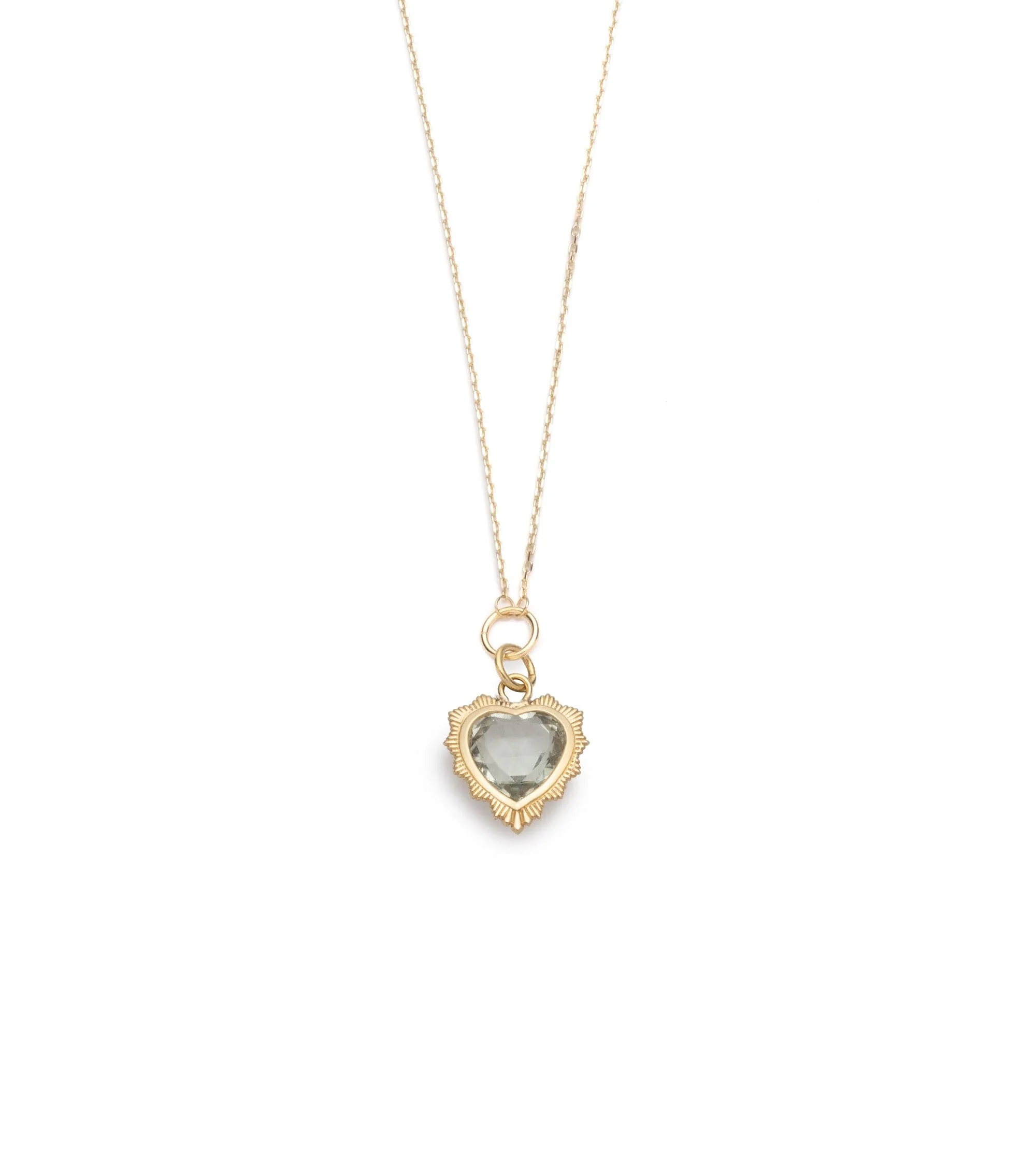 True Love | Gemstone Heart Thread Necklace | Gemstone, Yellow Gold - Image 6