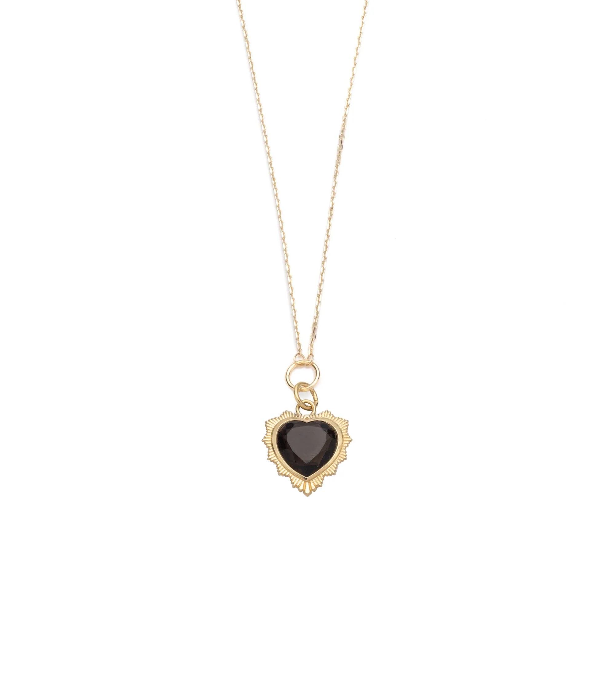 True Love | Gemstone Heart Thread Necklace | Gemstone, Yellow Gold - Image 7