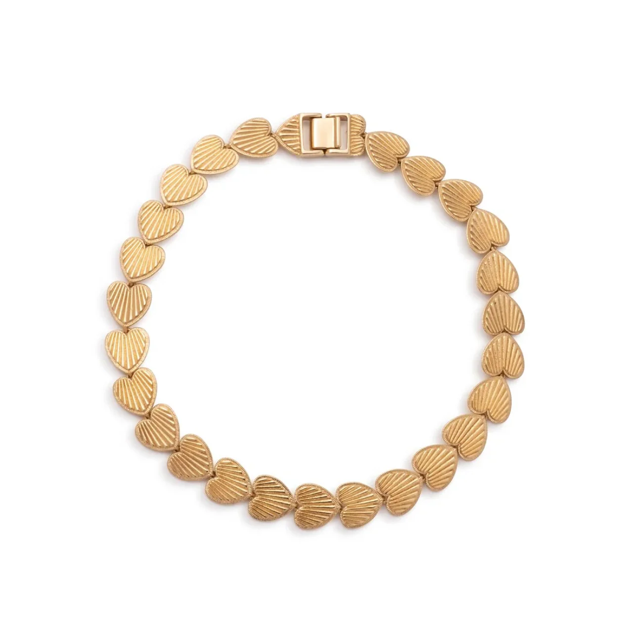 True Love | Small Heart Love Token Bracelet | Yellow Gold