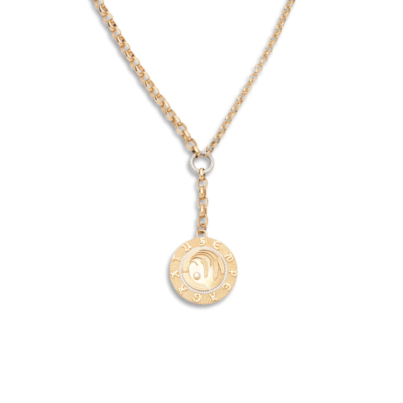 Infinite Gratitude | Braided Wheat Heavy Mixed Belcher Extension Necklace | Diamonds, Yellow Gold