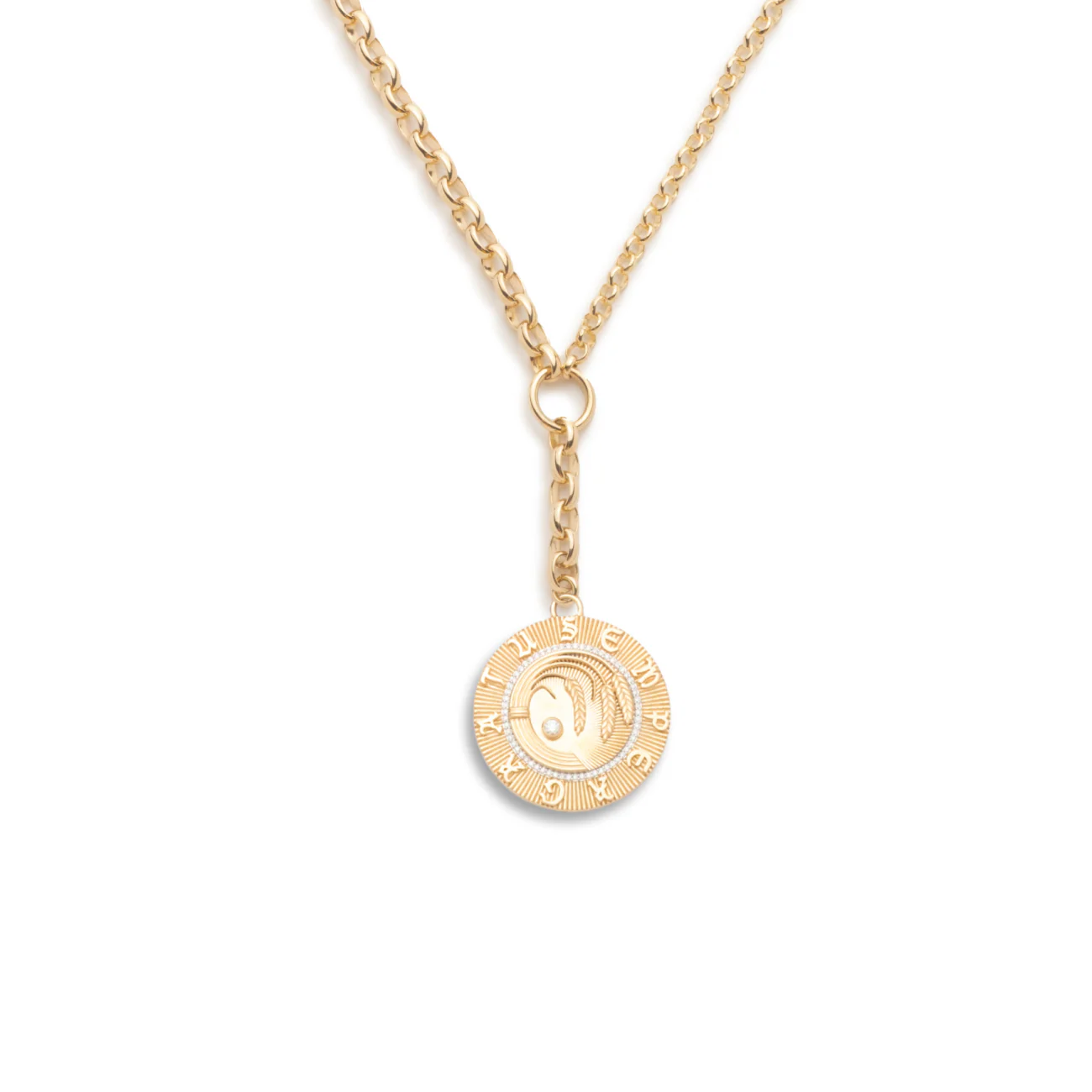 Infinite Gratitude | Braided Wheat Heavy Mixed Belcher Extension Necklace | Diamonds, Yellow Gold - Image 3