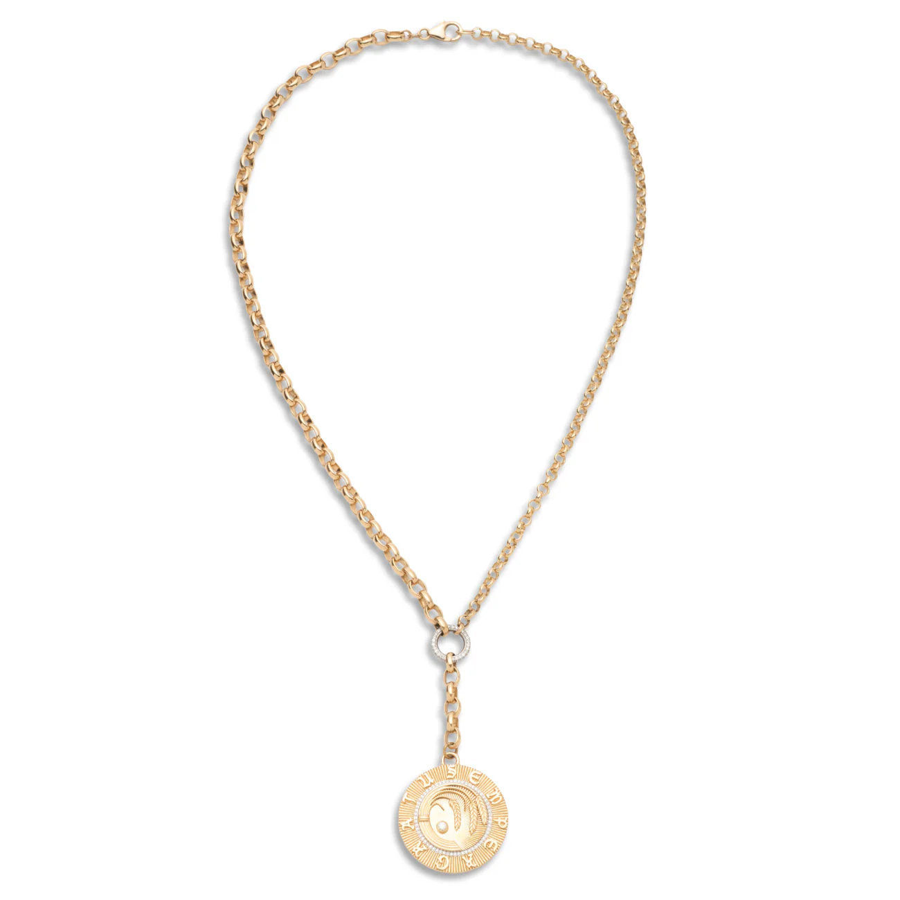 Infinite Gratitude | Braided Wheat Heavy Mixed Belcher Extension Necklace | Diamonds, Yellow Gold - Image 4