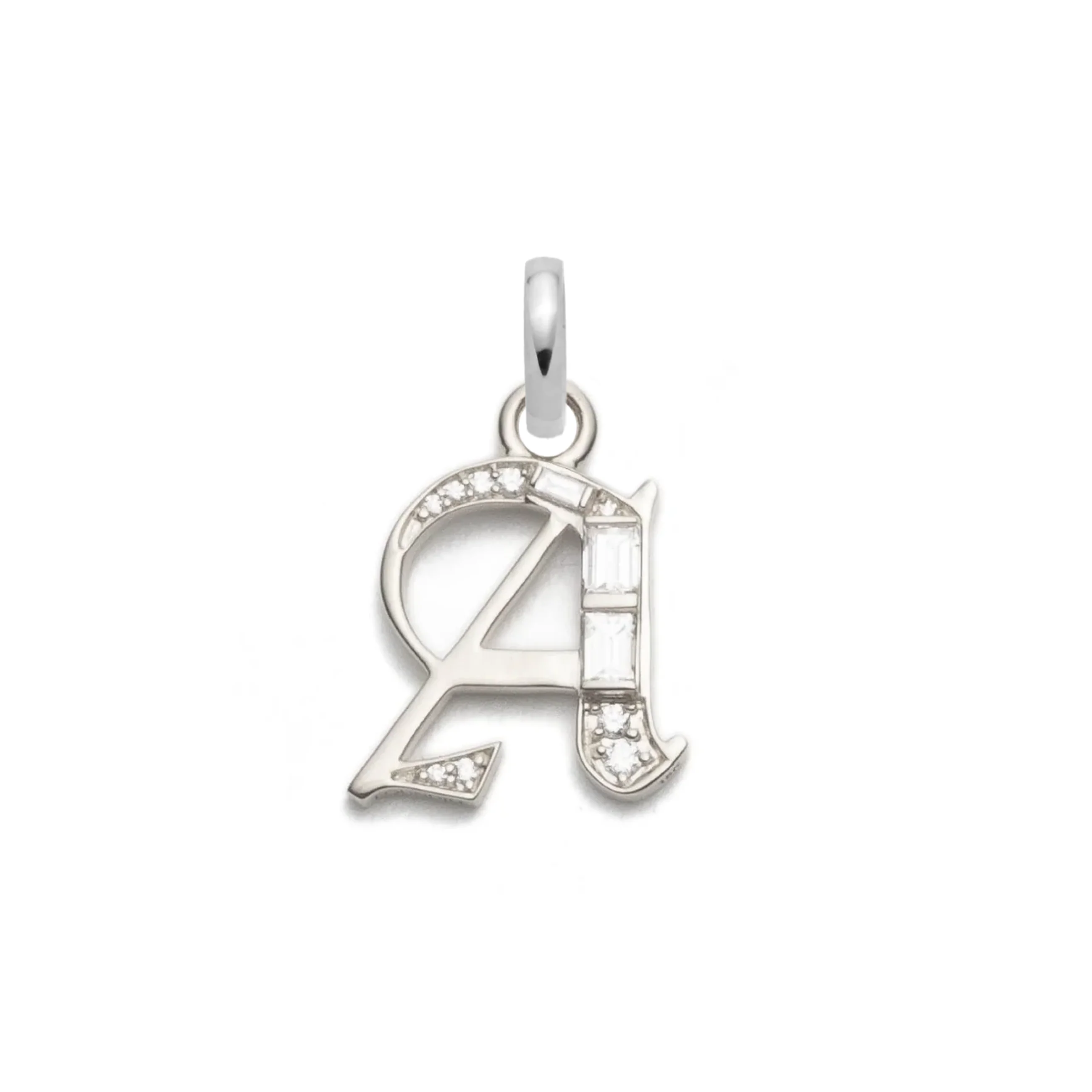Personalized - Foundation | Diamond Initial Pendant | Diamonds, Gold - Image 7
