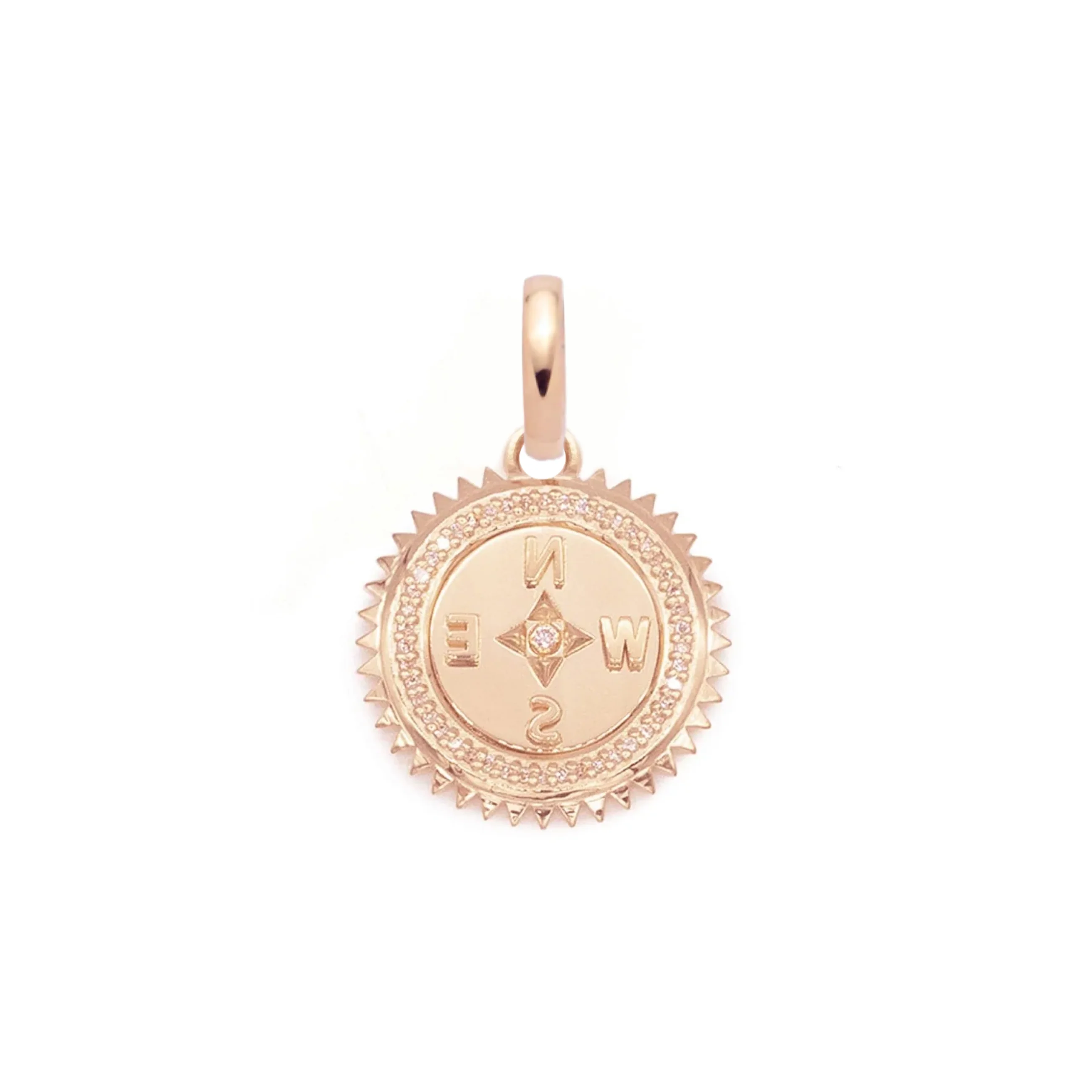 Internal Compass | Baby Medallion | Diamonds, Gold - Image 6