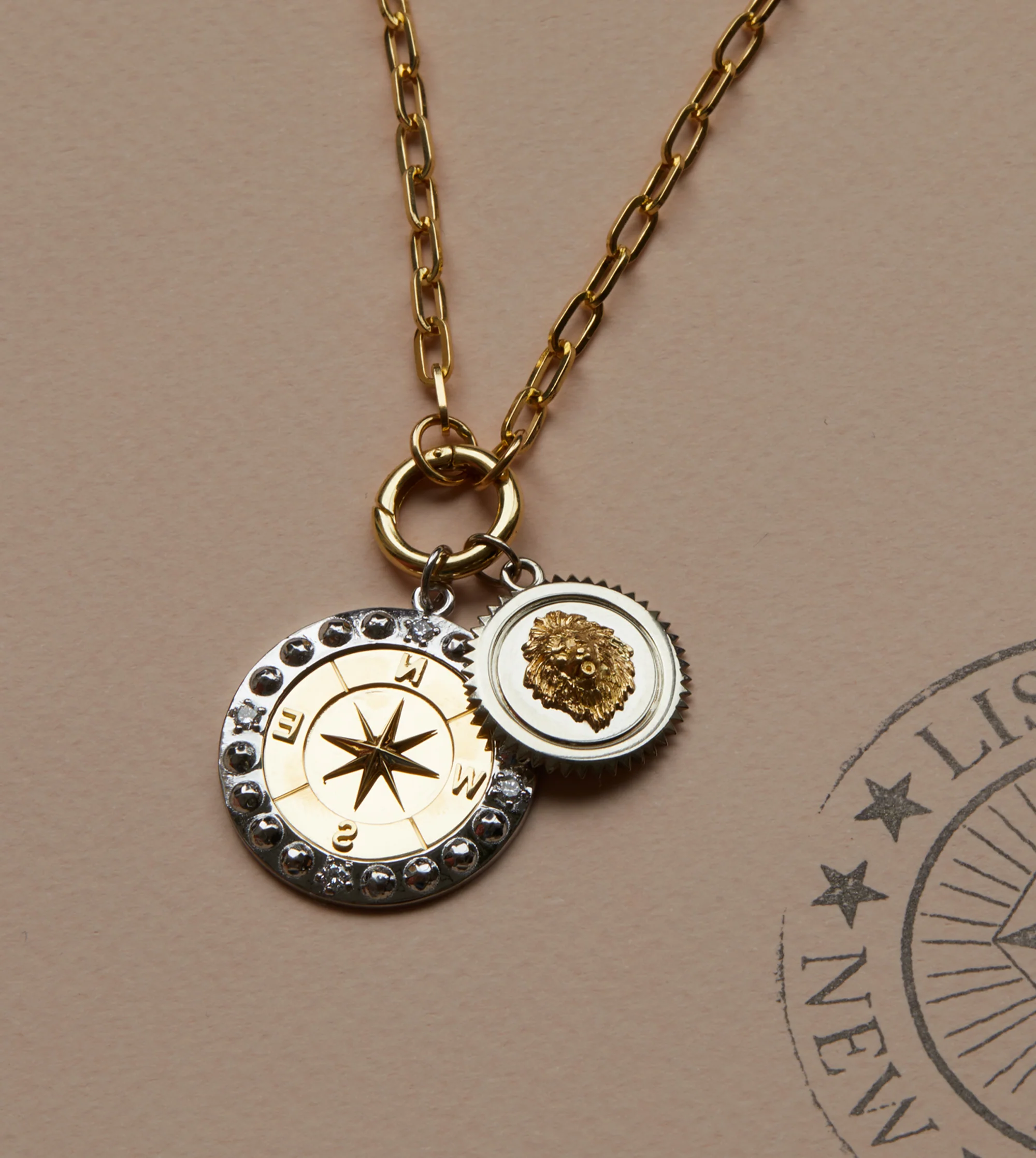 Internal Compass | Large Medallion | Diamonds, Gold - Image 10