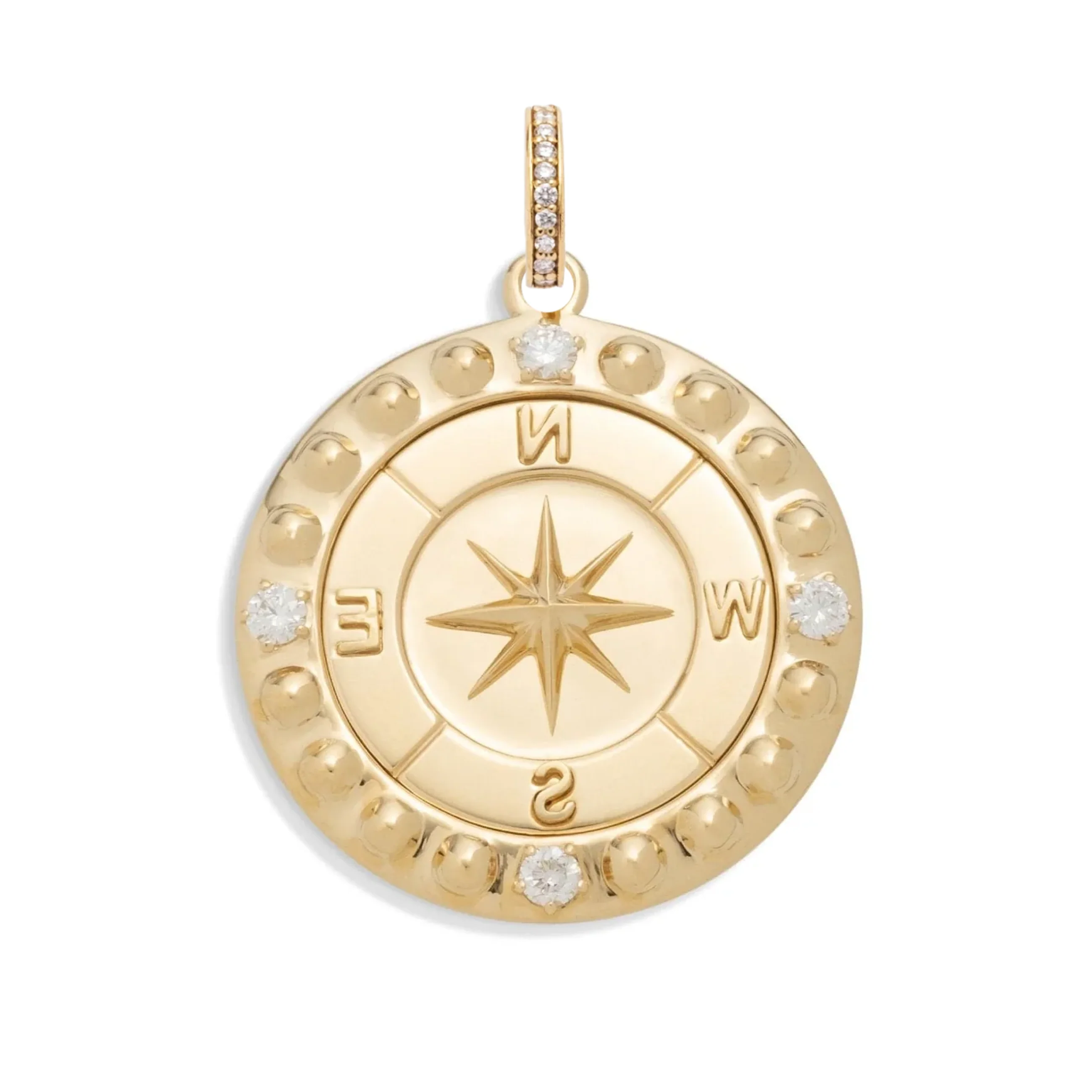 Internal Compass | Large Medallion | Diamonds, Gold - Image 3
