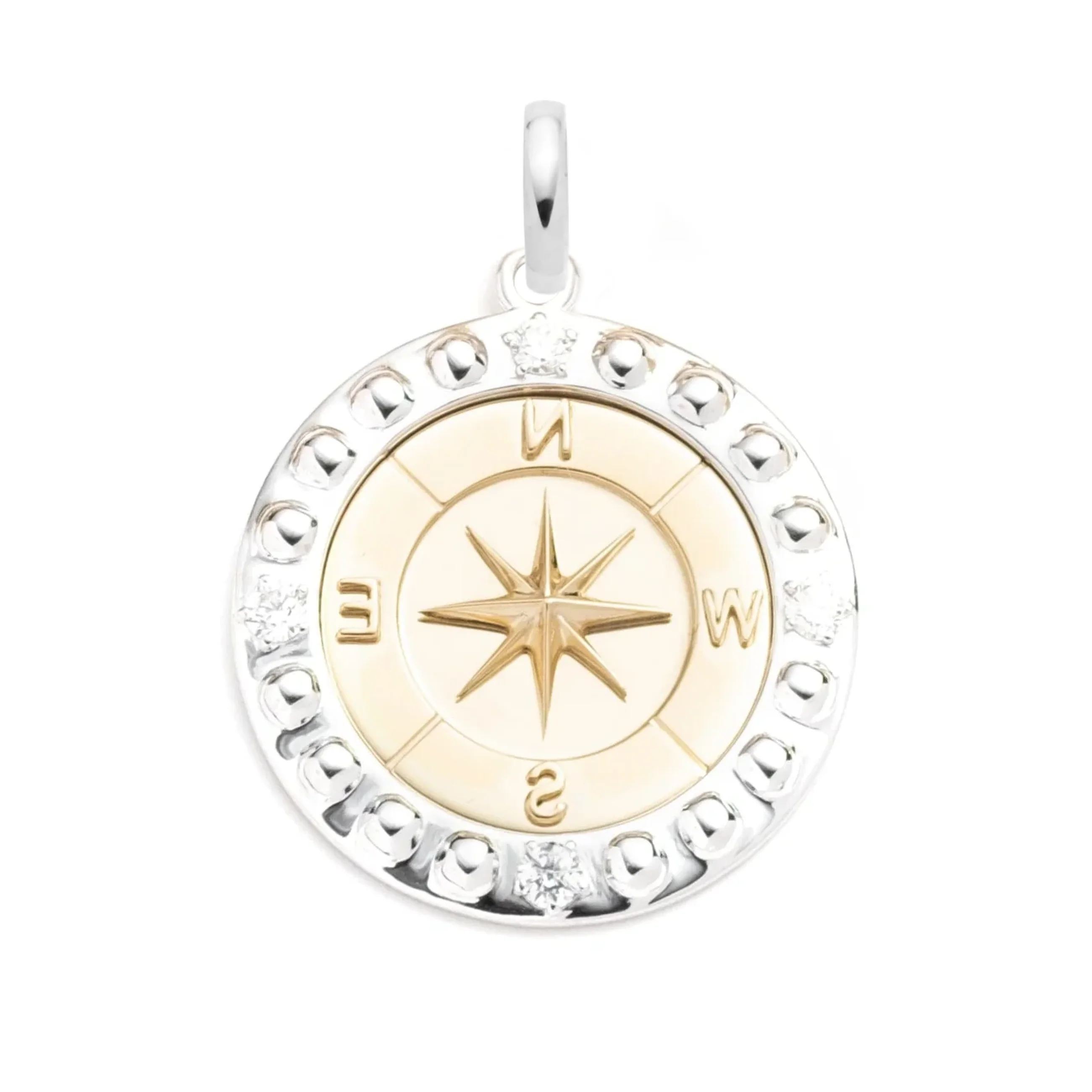 Internal Compass | Large Medallion | Diamonds, Gold - Image 4