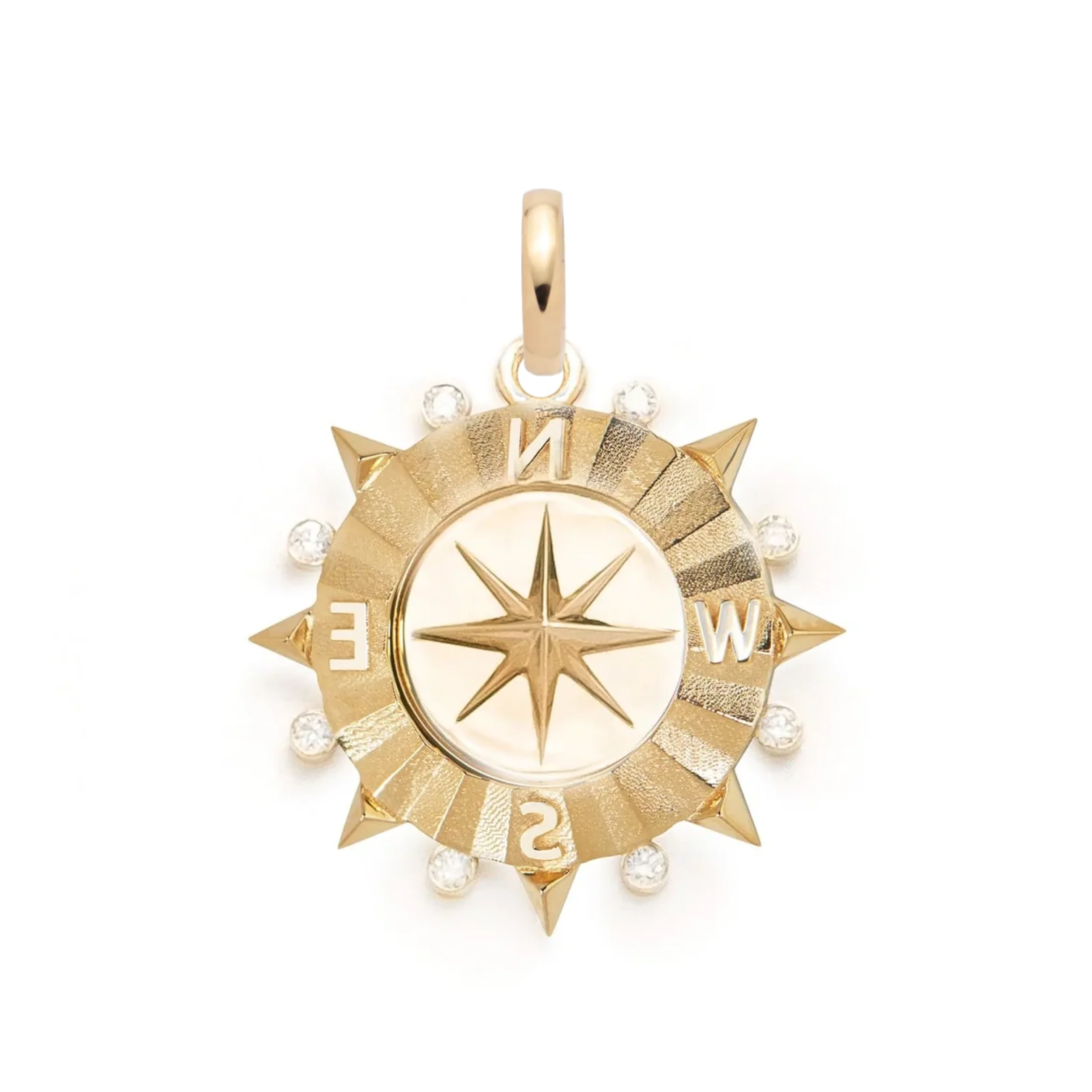 Internal Compass | Medium Medallion | Diamonds, Gold