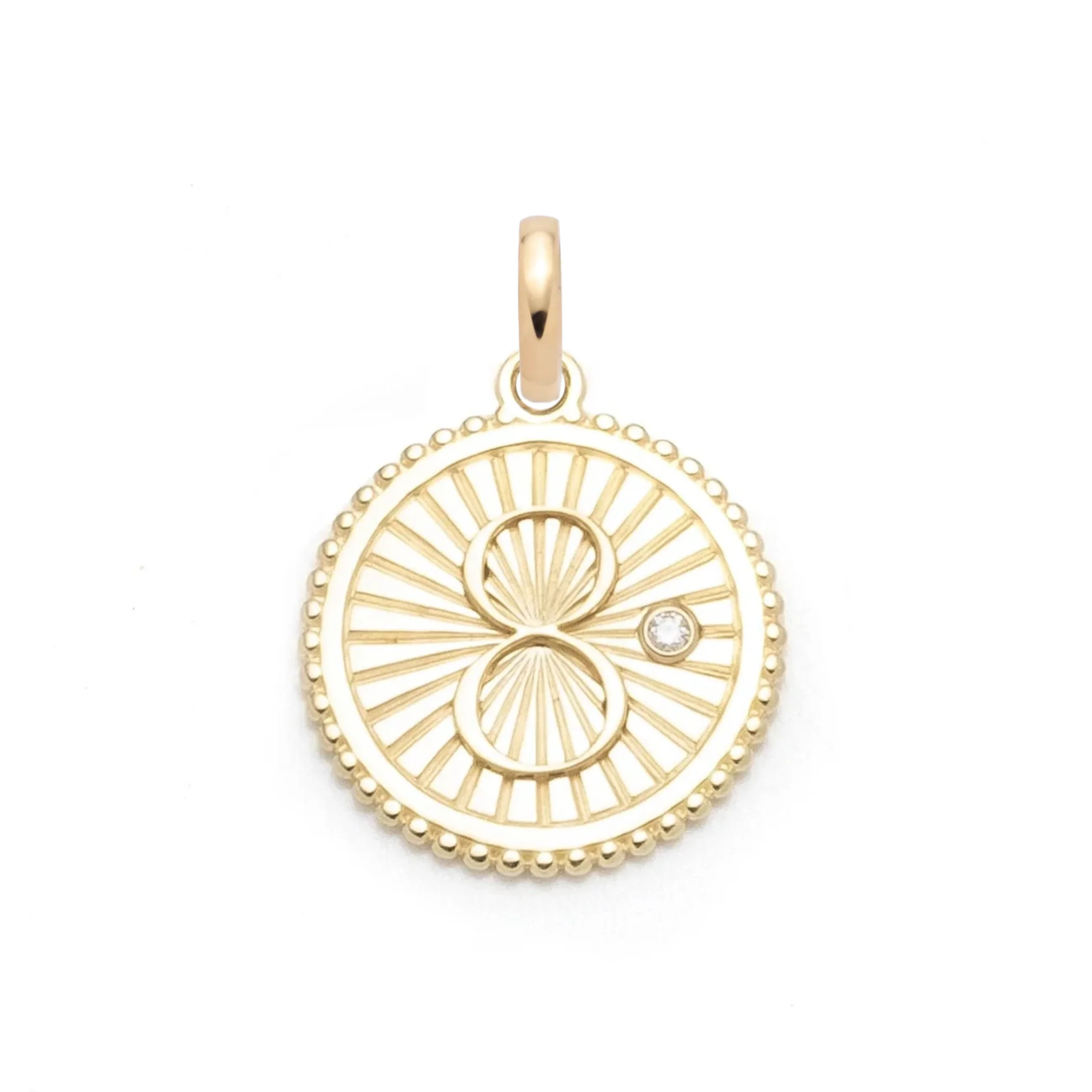 Infinite Gratitude | Karma Medium Medallion | Diamonds, Gold