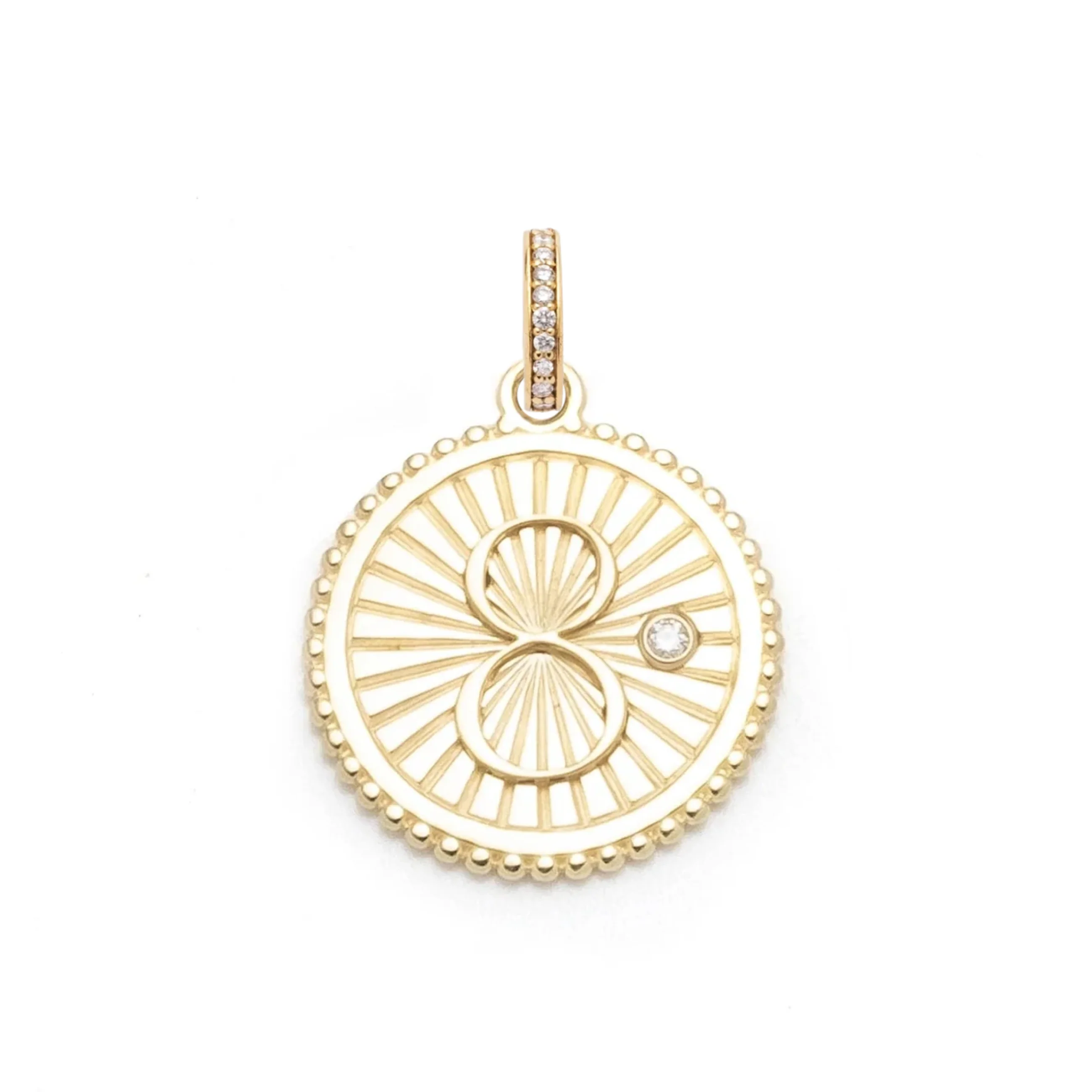 Infinite Gratitude | Karma Medium Medallion | Diamonds, Gold - Image 2
