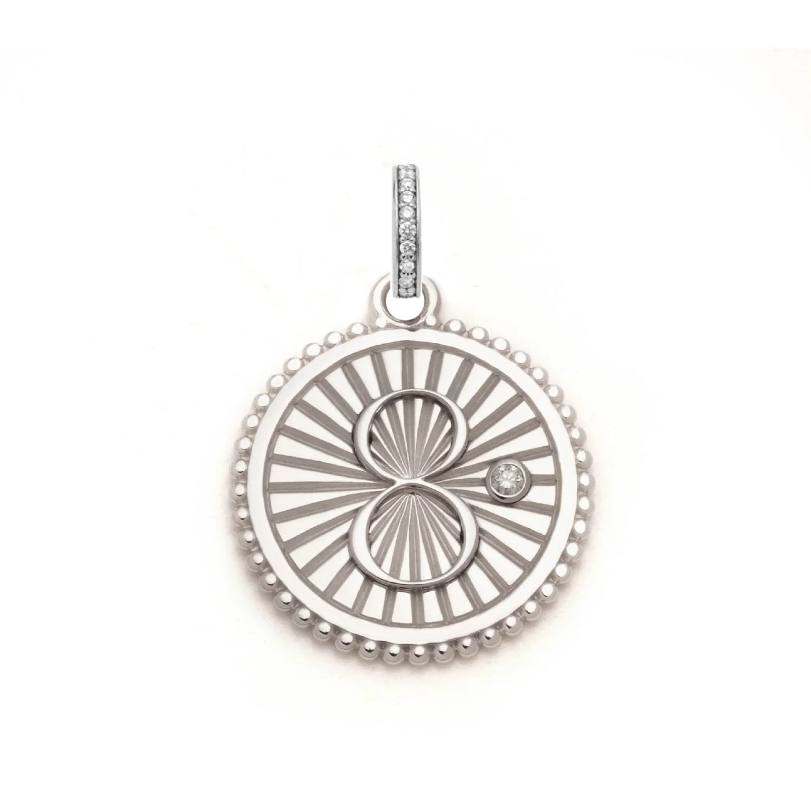Infinite Gratitude | Karma Medium Medallion | Diamonds, Gold - Image 4